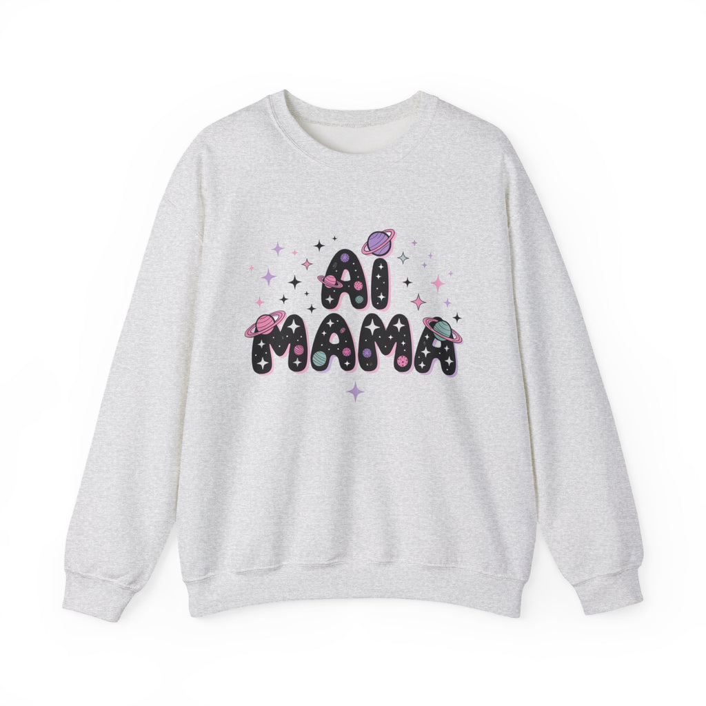 AI Mama "Digital Daydreamer" Unisex Heavy Blend™ Crewneck Sweatshirt