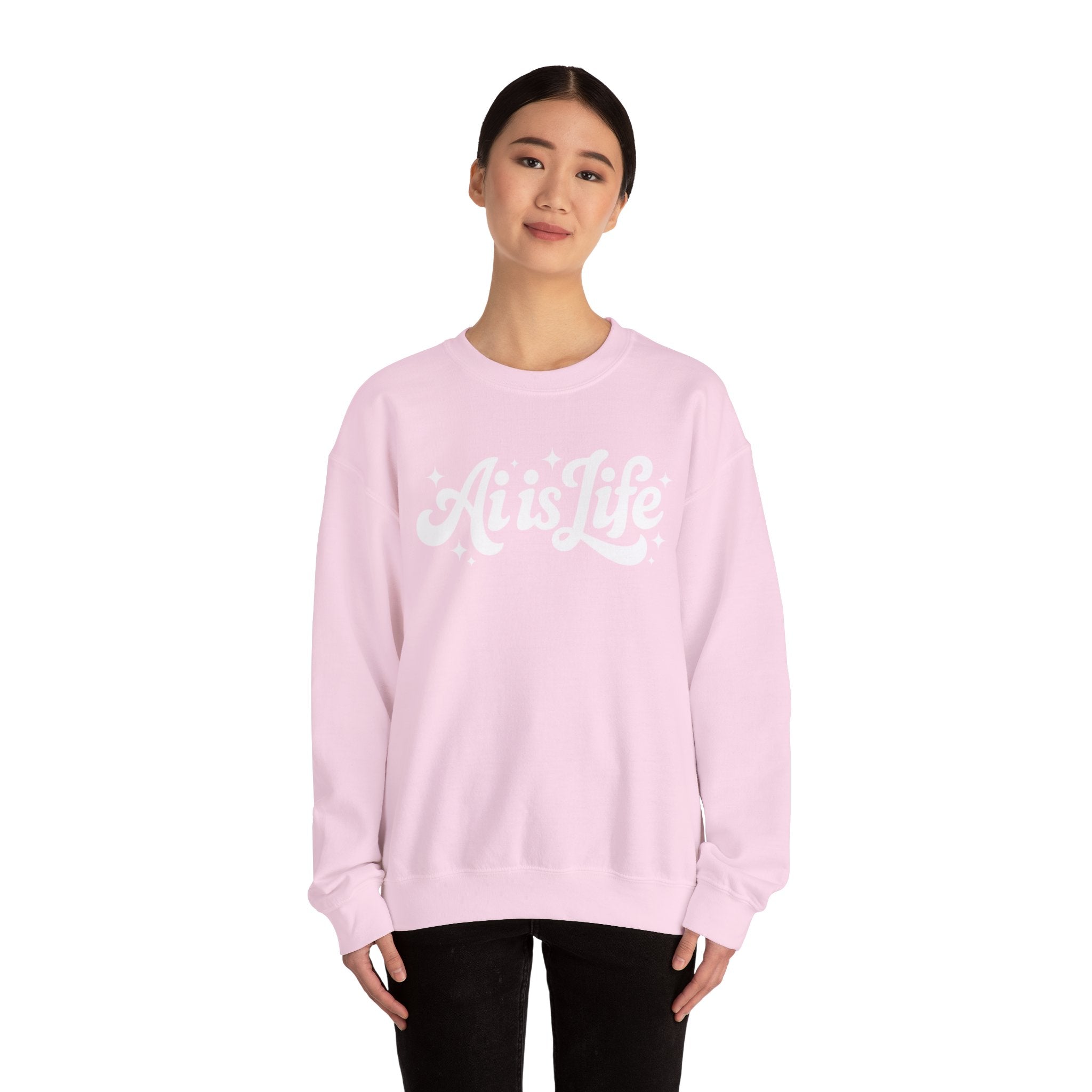 Ai is Life  "TechFlow Energy" Unisex Heavy Blend™ Crewneck Sweatshirt