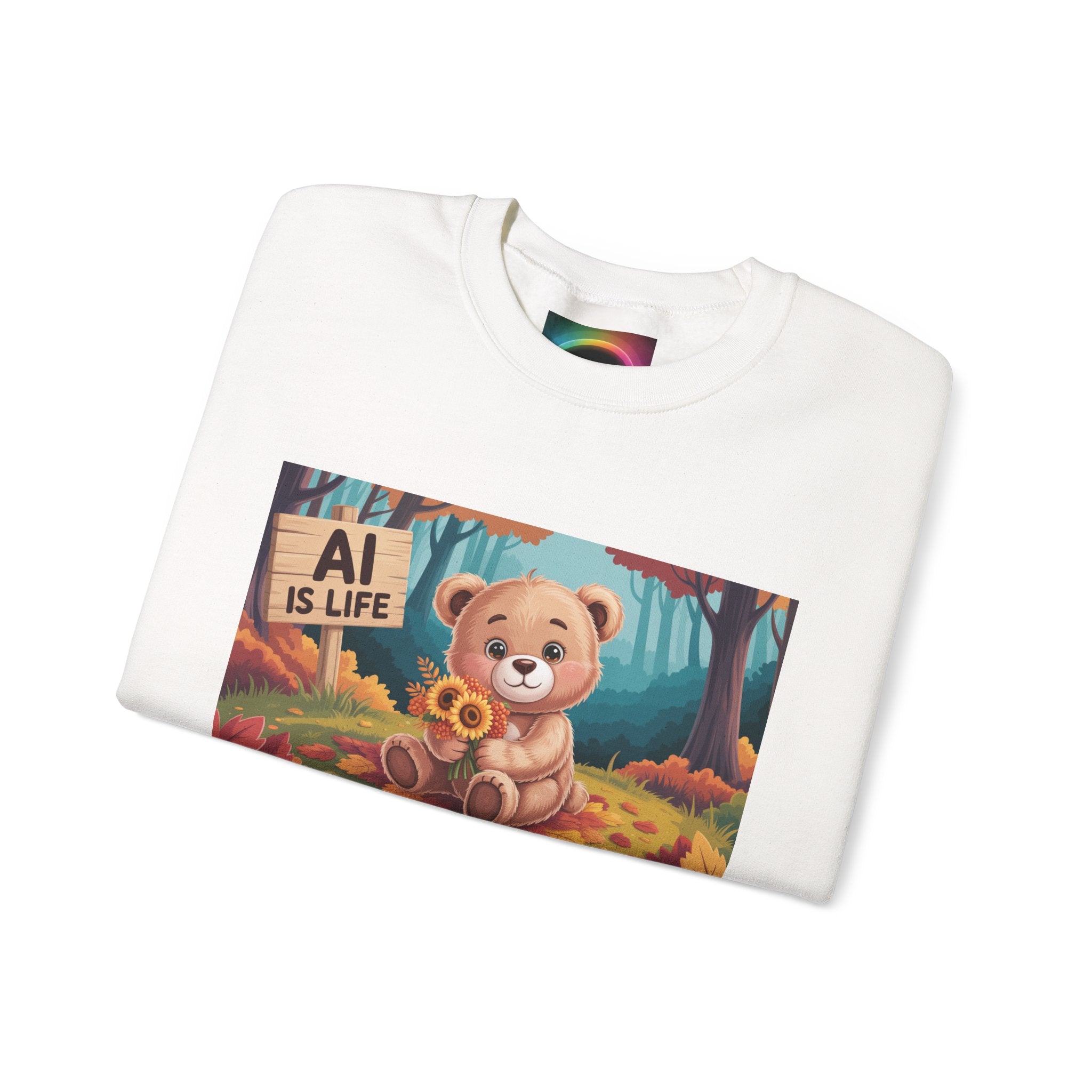AI IS LIFE  " Cuddle Code "   Unisex Heavy Blend™ Crewneck Sweatshirt