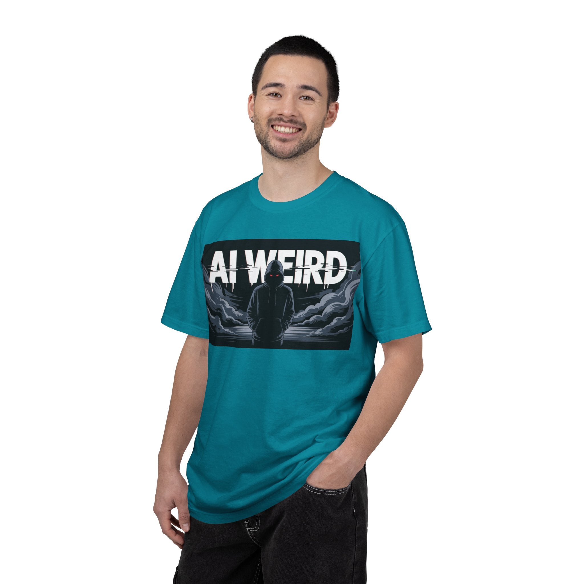 AI WEIRD – “DARK DATA ENTITY” Unisex Garment-Dyed T-shirt