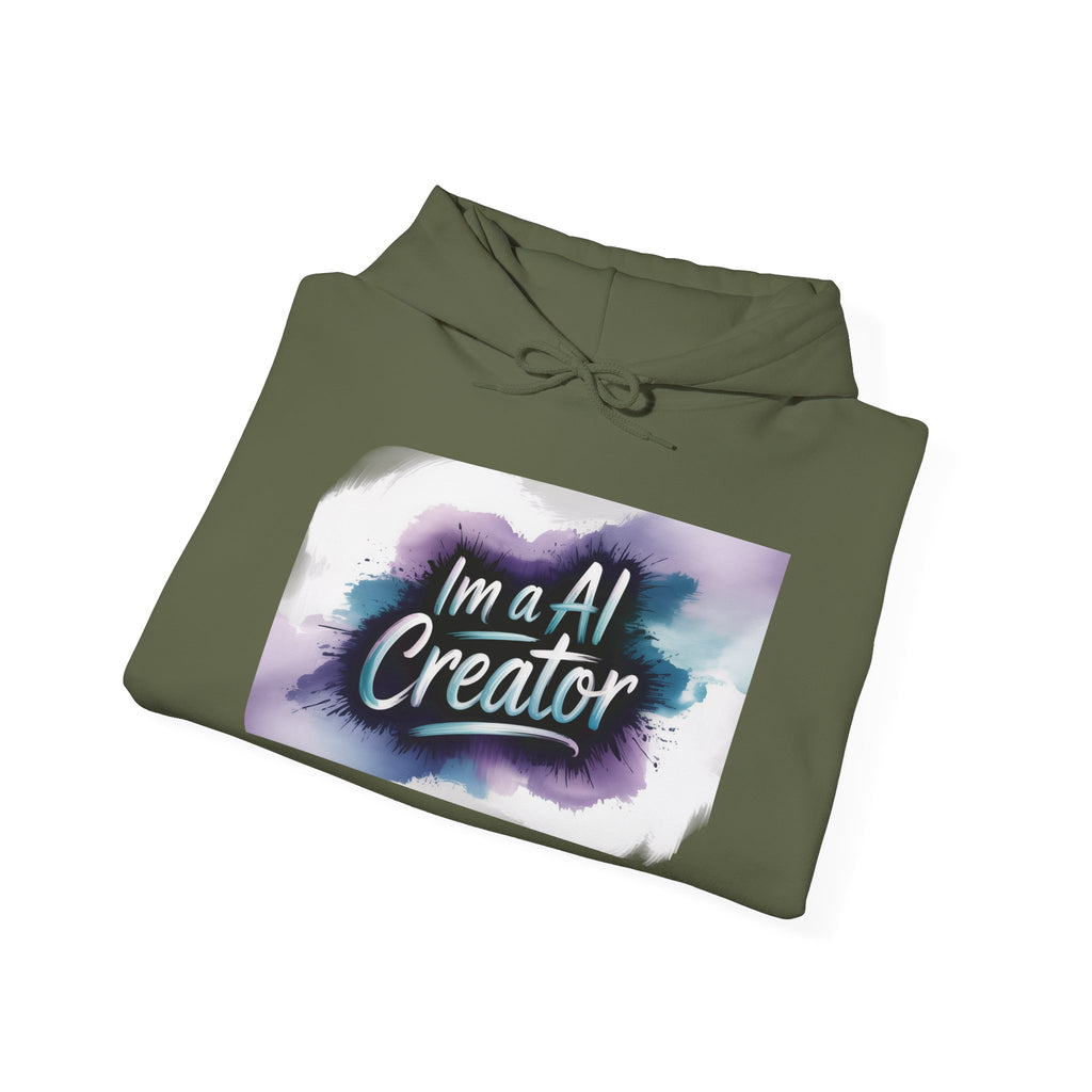 I’m a AI Creator “DIGITAL BRUSHSTROKE” Unisex Heavy Blend™ Hooded Sweatshirt
