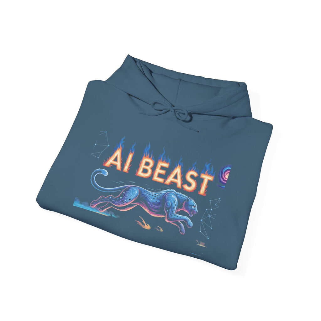 AI BEAST “Digital Predator” Unisex Heavy Blend™ Hooded Sweatshirt