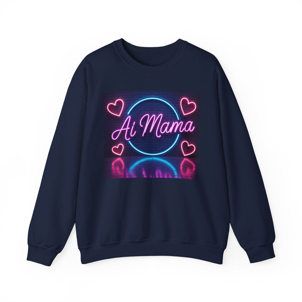 AI MAMA “ Electric Love Loop ” Unisex Heavy Blend™ Crewneck Sweatshirt