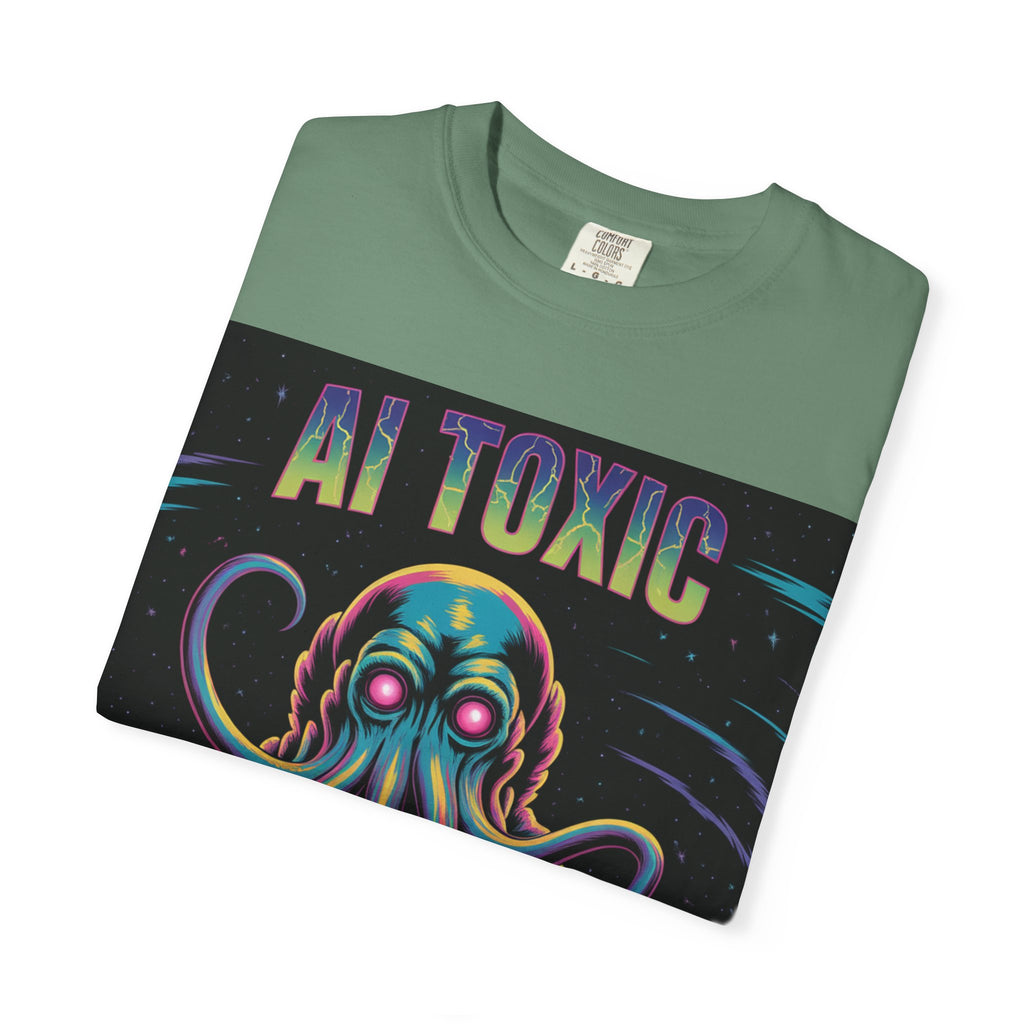 AI TOXIC  "Data Overlord" Unisex Garment-Dyed T-shirt