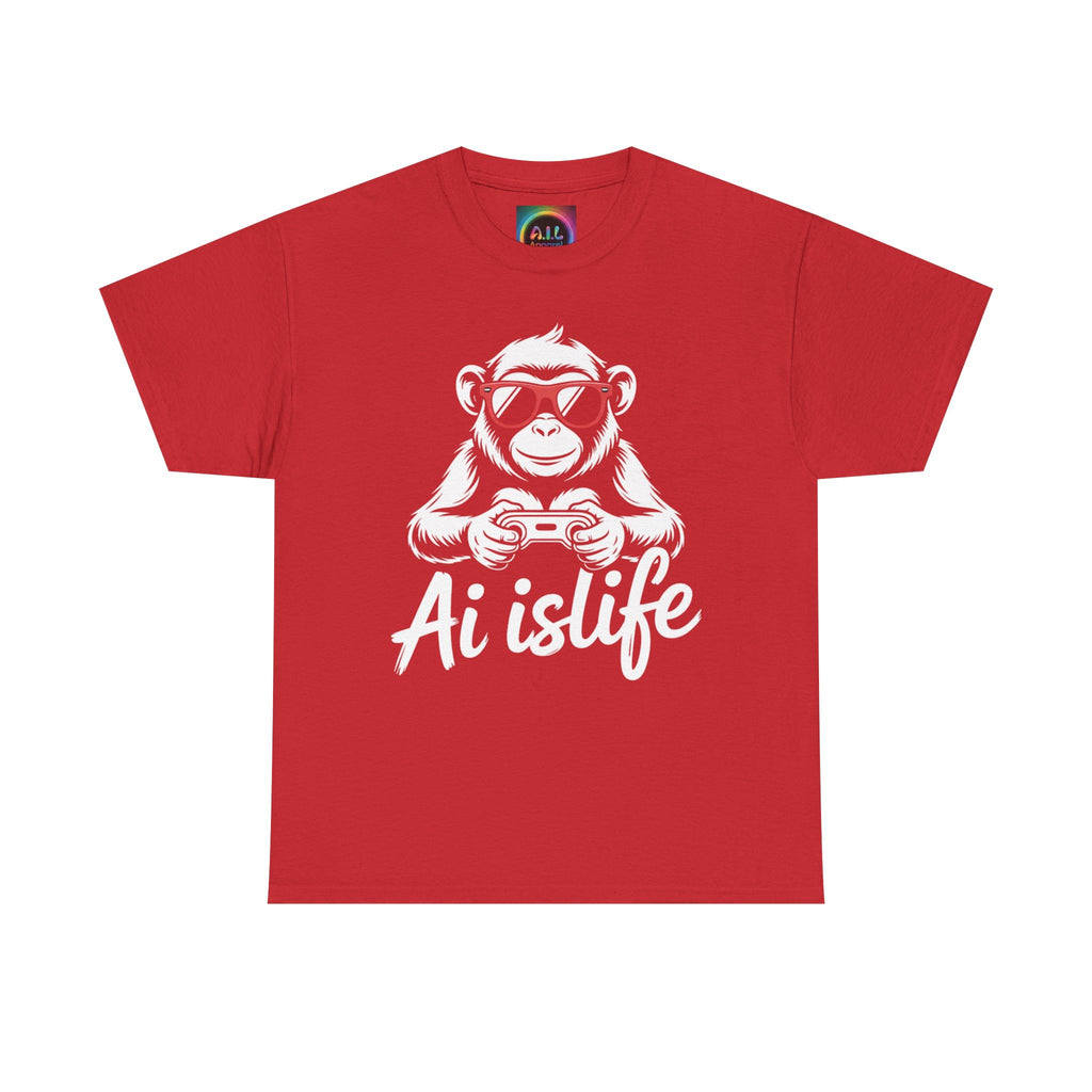 AI Is Life "GAMER CHIMP ELITE" Unisex Graphic T-Shirt