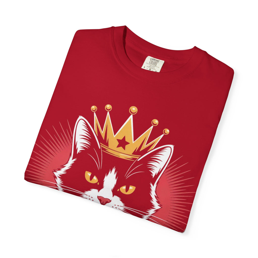 AI king ""Glitch Monarch"" Garment-Dyed T-shirt (Men)