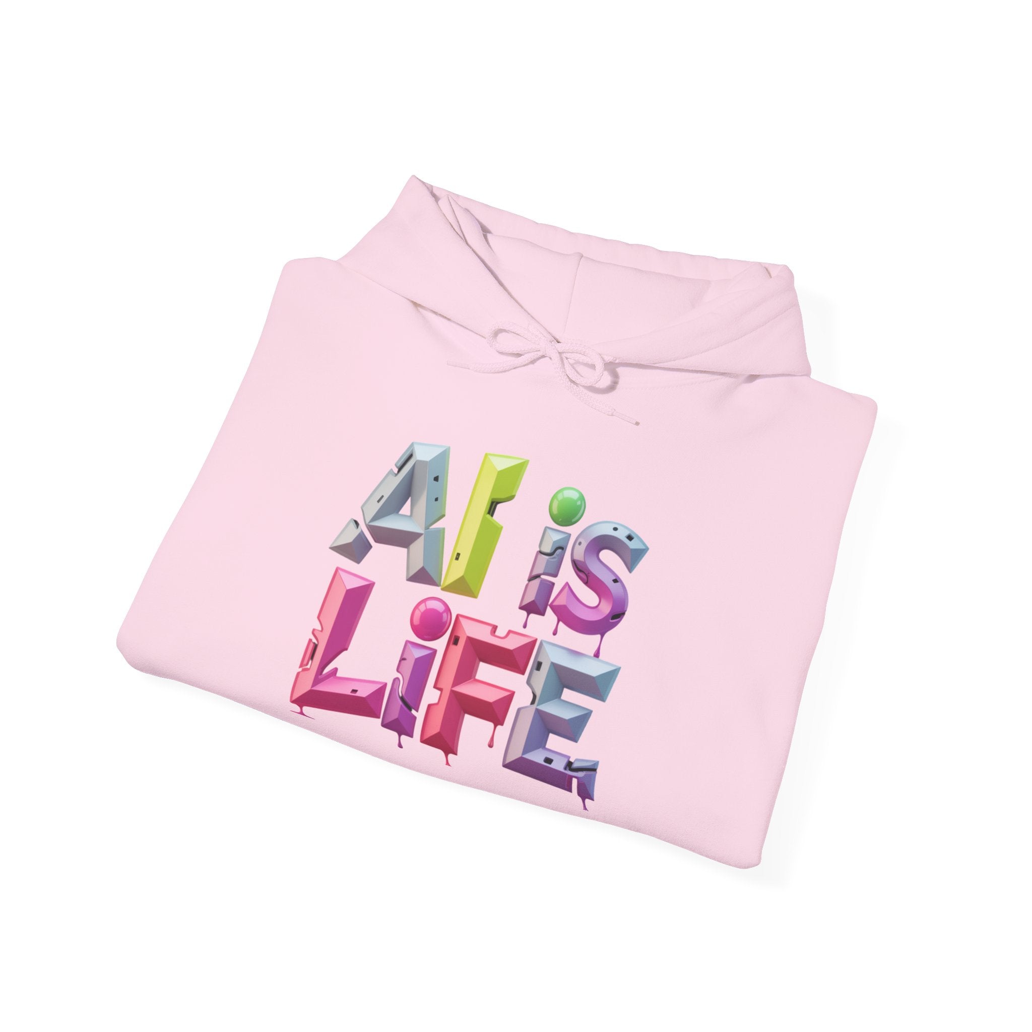 Ali is Life "GRAFFITI DIMENSION" Colorful Text Pullover Hoodie