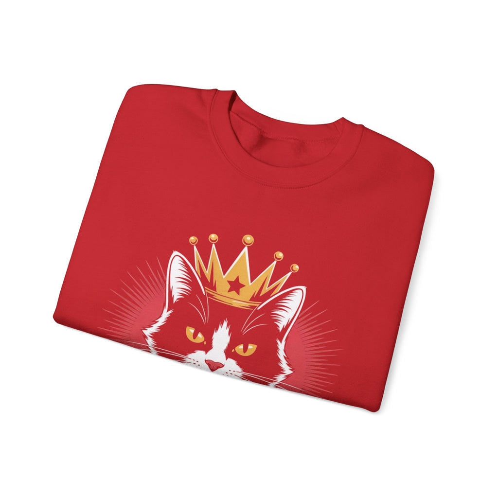 AI King  "Glitch Monarch" Unisex Heavy Blend™ Crewneck Sweatshirt