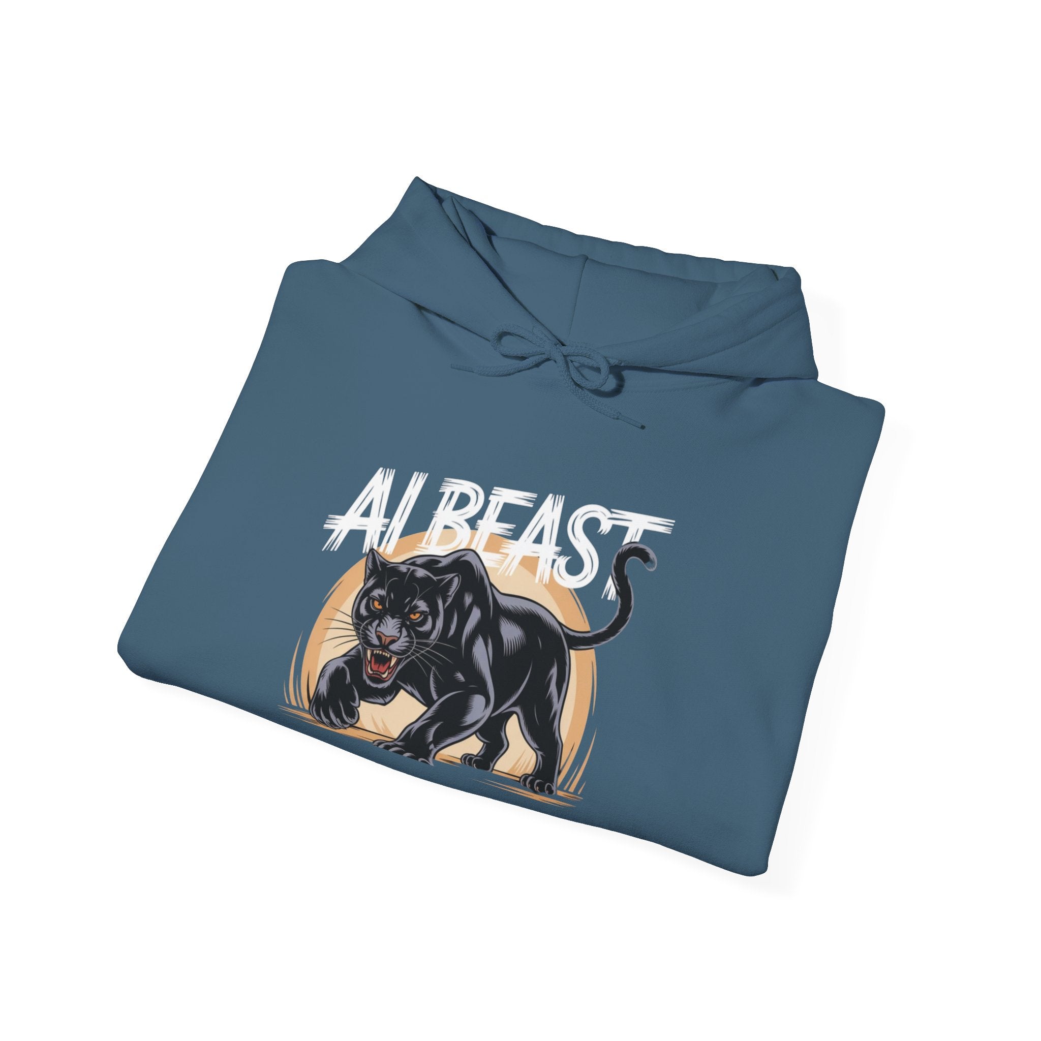 AI BEAST "Midnight Matrix" Unisex Heavy Blend™ Hooded Sweatshirt