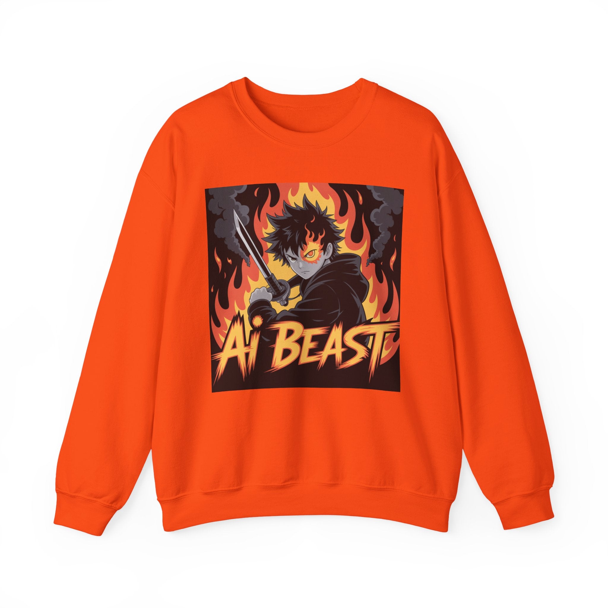 AI BEAST  "Warrior.exe"  Unisex Heavy Blend™ Crewneck Sweatshirt
