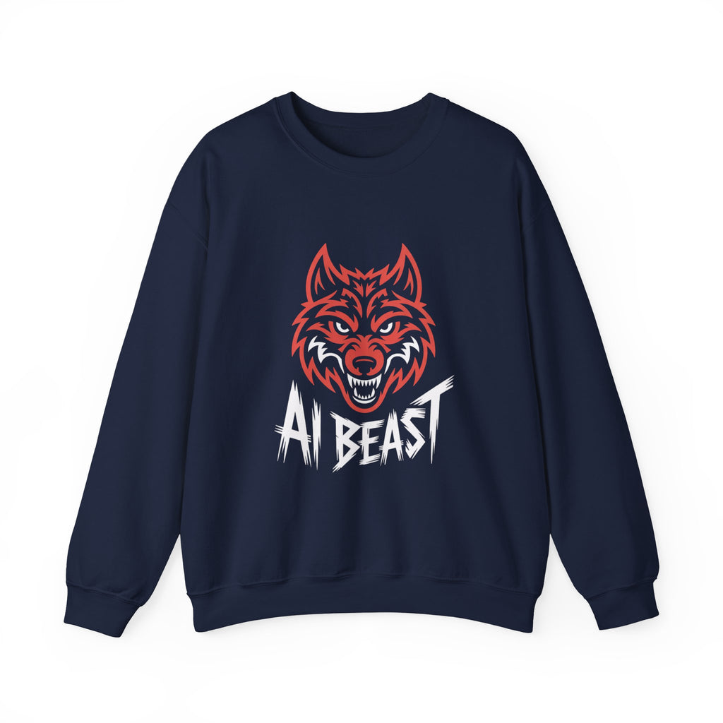 AI BEAST " Alpha Mode " Unisex Heavy Blend™ Crewneck Sweatshirt