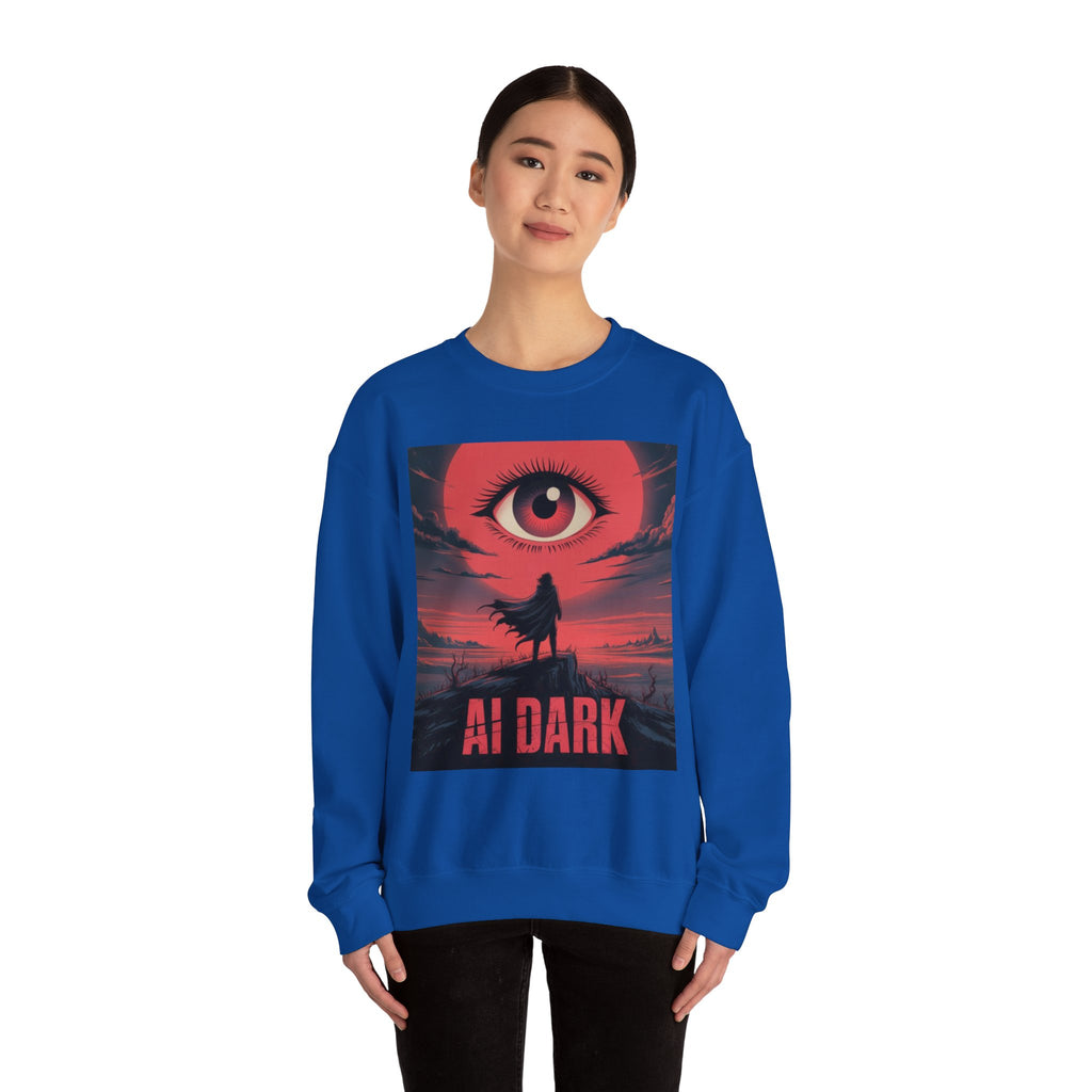 AI DARK “Shadow Protocol” Unisex Heavy Blend™ Crewneck Sweatshirt