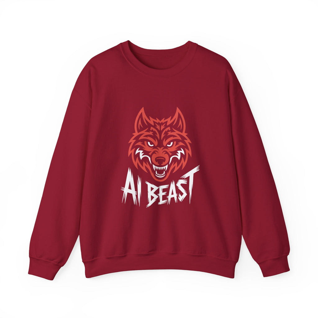 AI BEAST " Alpha Mode " Unisex Heavy Blend™ Crewneck Sweatshirt