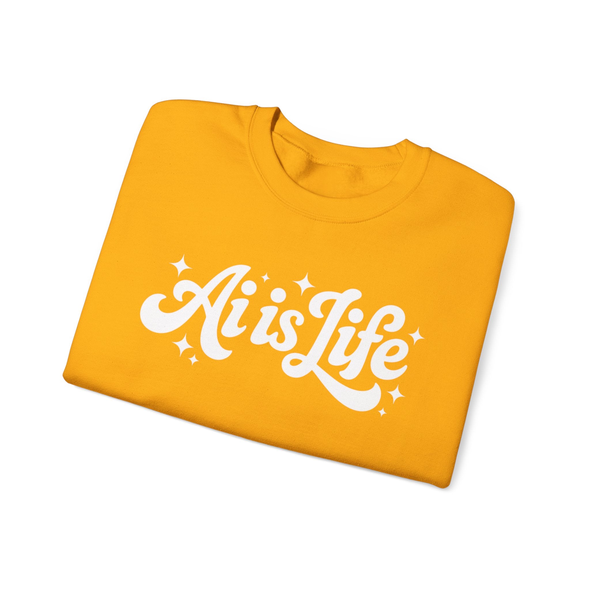 Ai is Life  "TechFlow Energy" Unisex Heavy Blend™ Crewneck Sweatshirt
