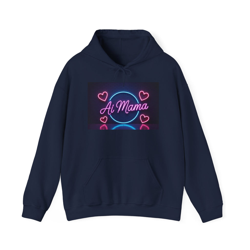 AI MAMA  “Electric Love Loop”  Unisex Heavy Blend™ Hooded Sweatshirt