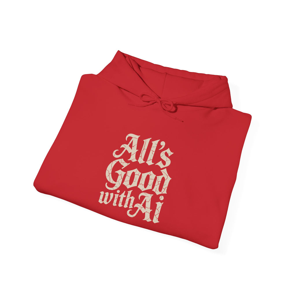 ALL’S GOOD WITH AI “Cracked Code Classic” Unisex Heavy Blend™ Hooded Sweatshirt