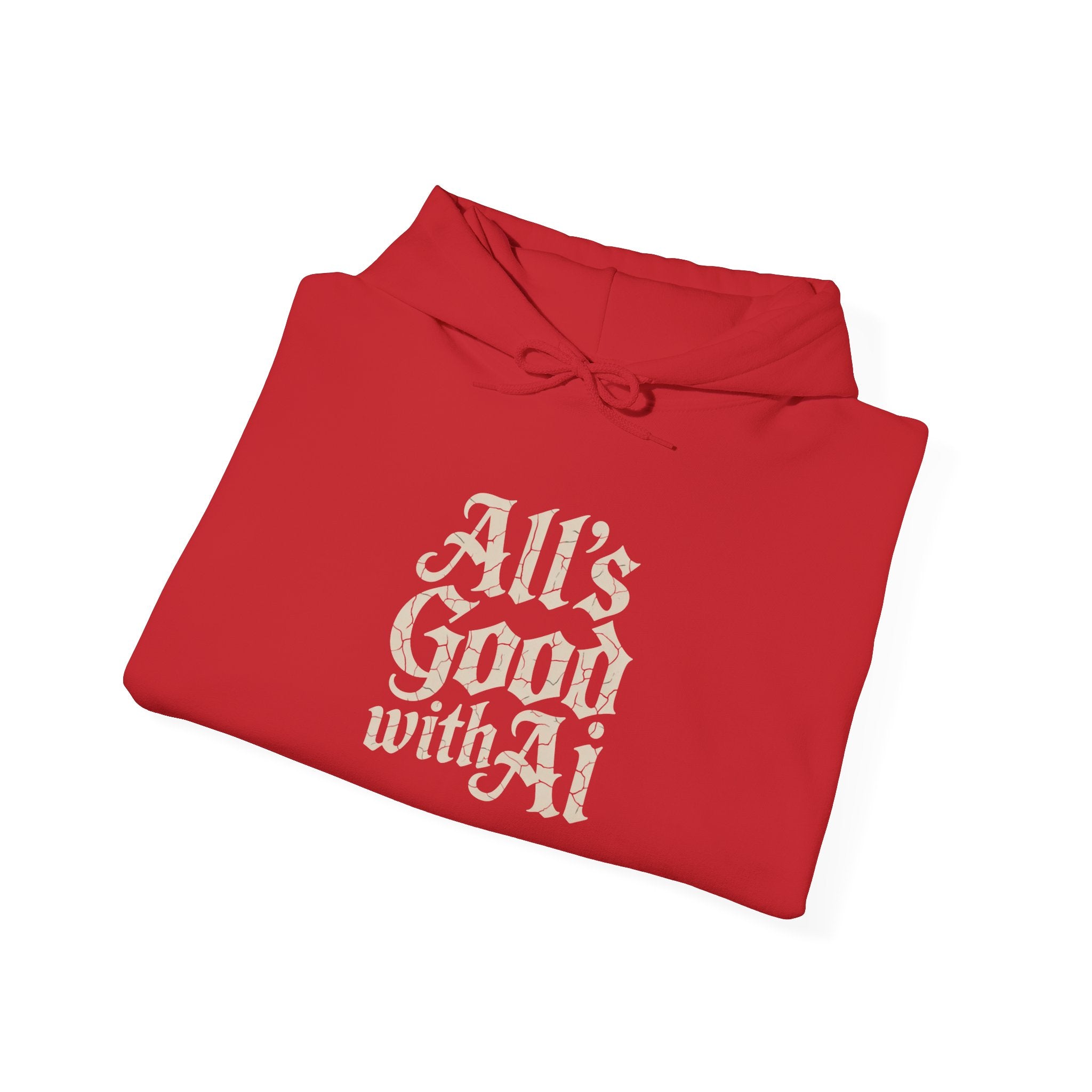 ALL’S GOOD WITH AI “Cracked Code Classic” Unisex Heavy Blend™ Hooded Sweatshirt