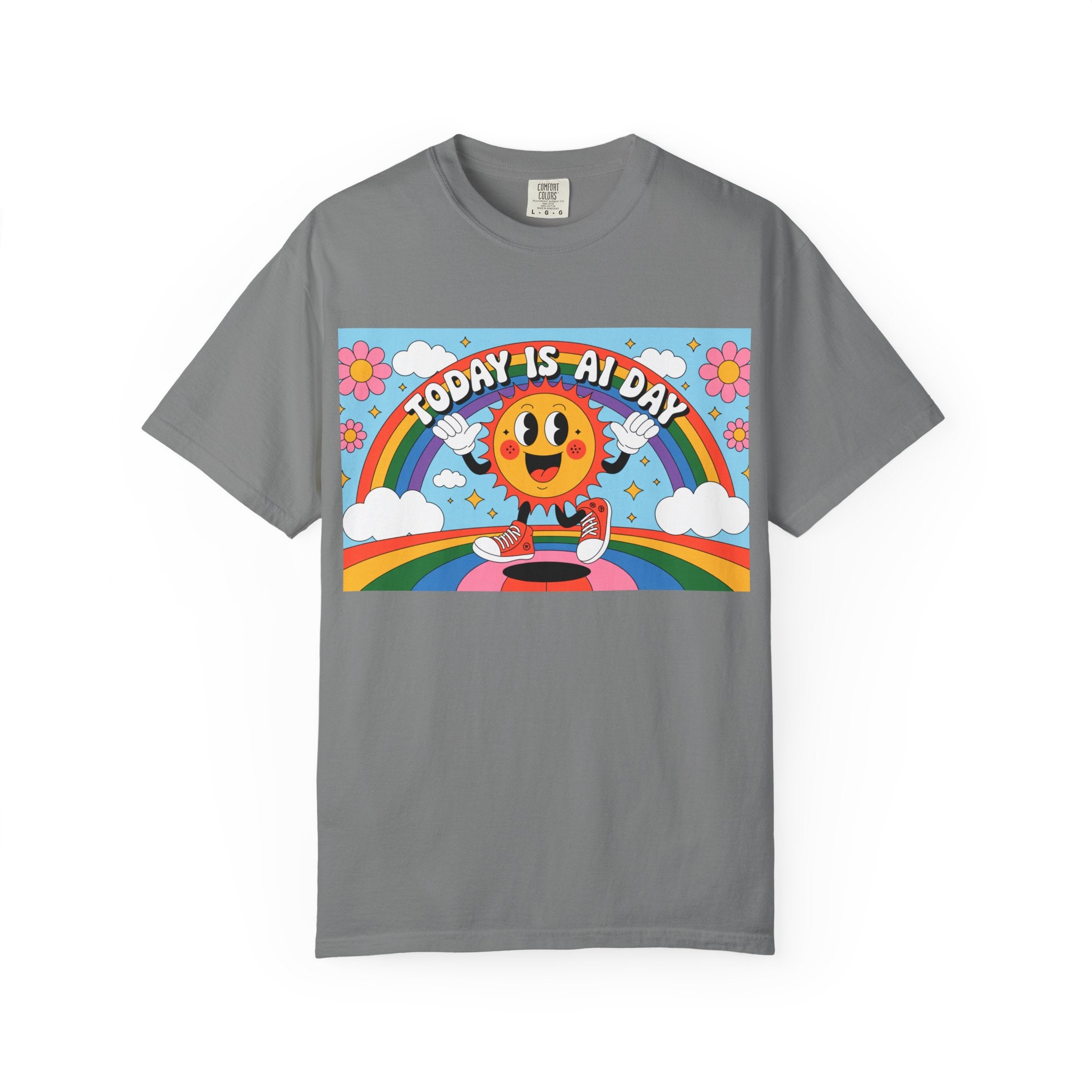 Today Is AI Day  "Sunshine Circuit" Unisex Garment-Dyed T-shirt