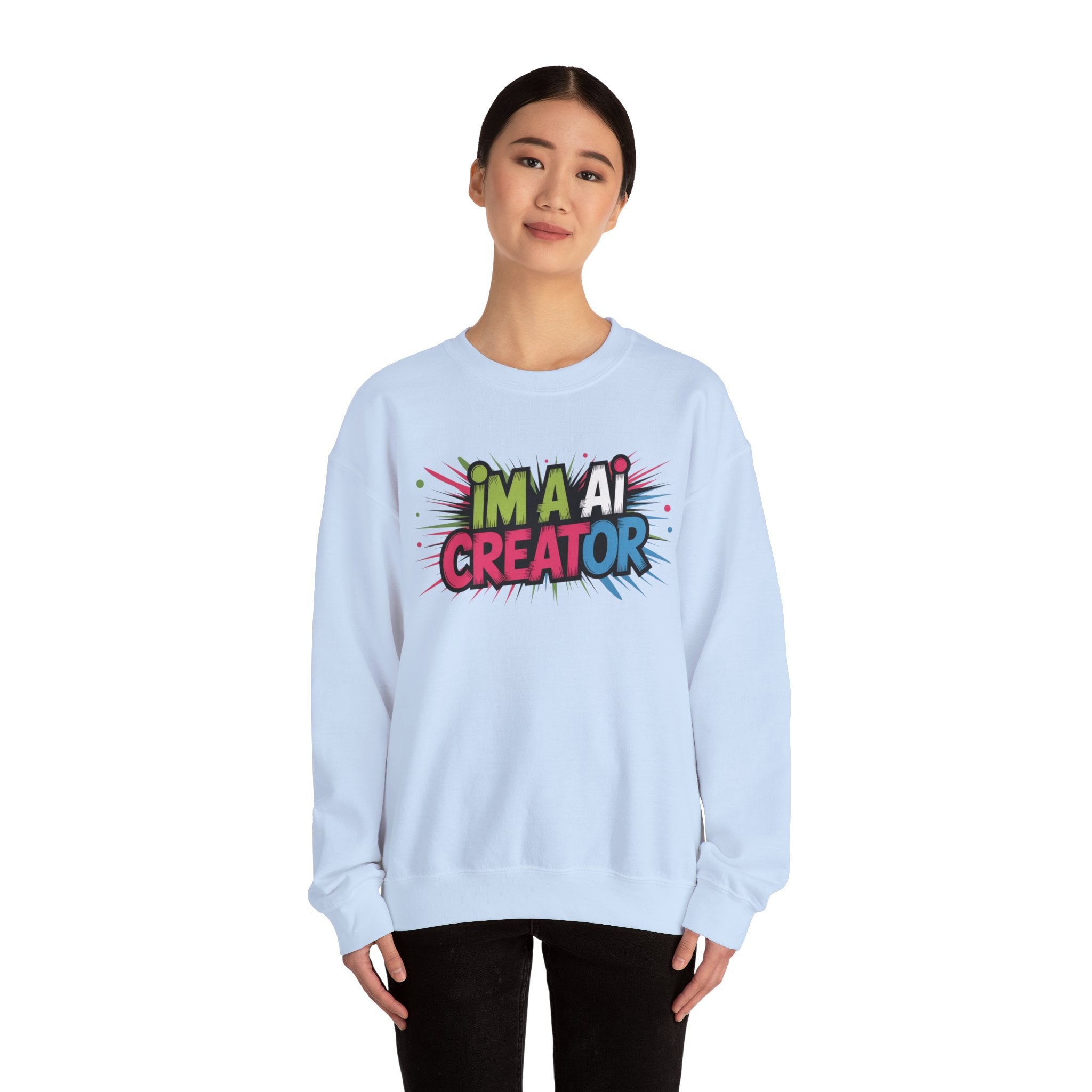 AI Creator  "Code Splash" Unisex Heavy Blend™ Crewneck Sweatshirt