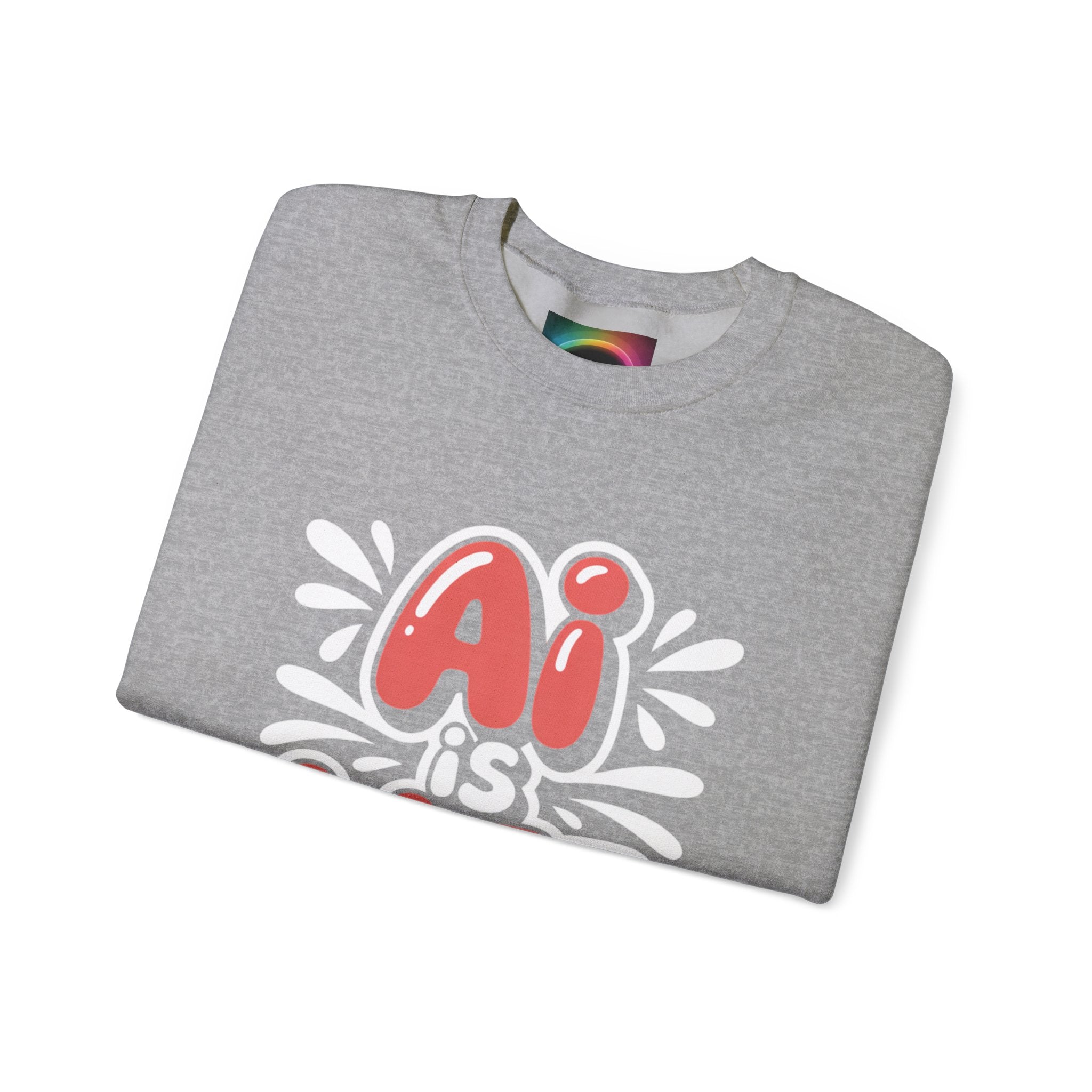 AI IS LIFE  " Neural Pop "  Unisex Heavy Blend™ Crewneck Sweatshirt