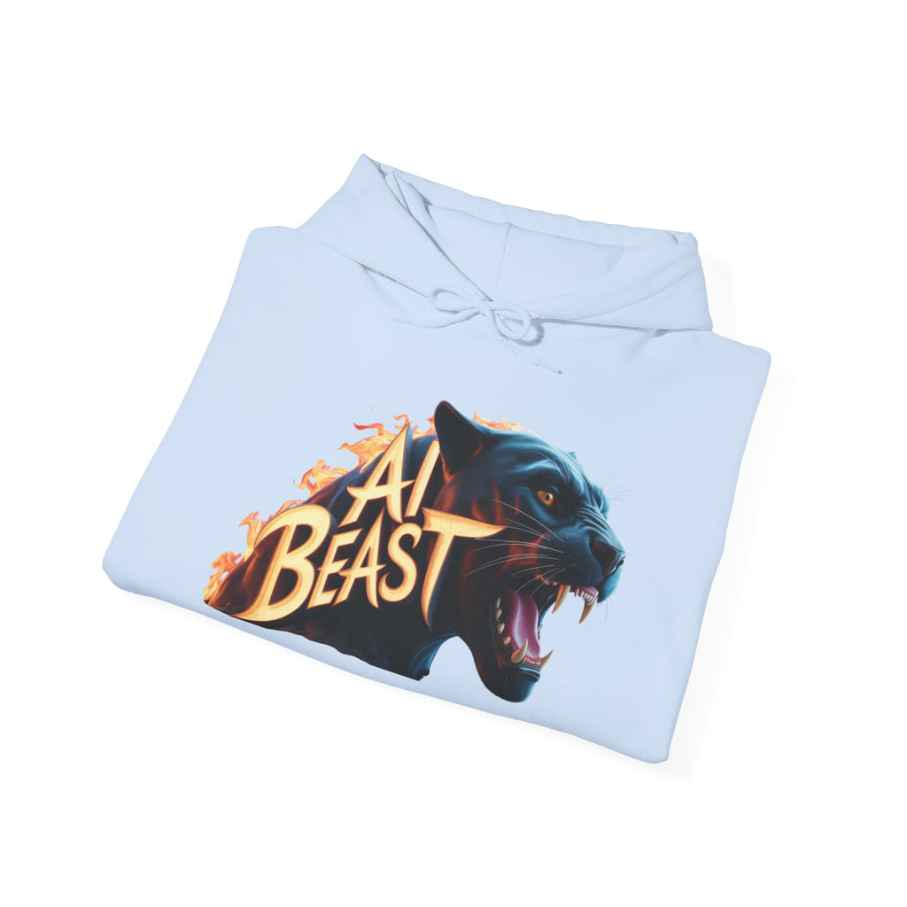 AI BEAST  "Wildfire Algorithm" Unisex Heavy Blend™ Hooded Sweatshirt