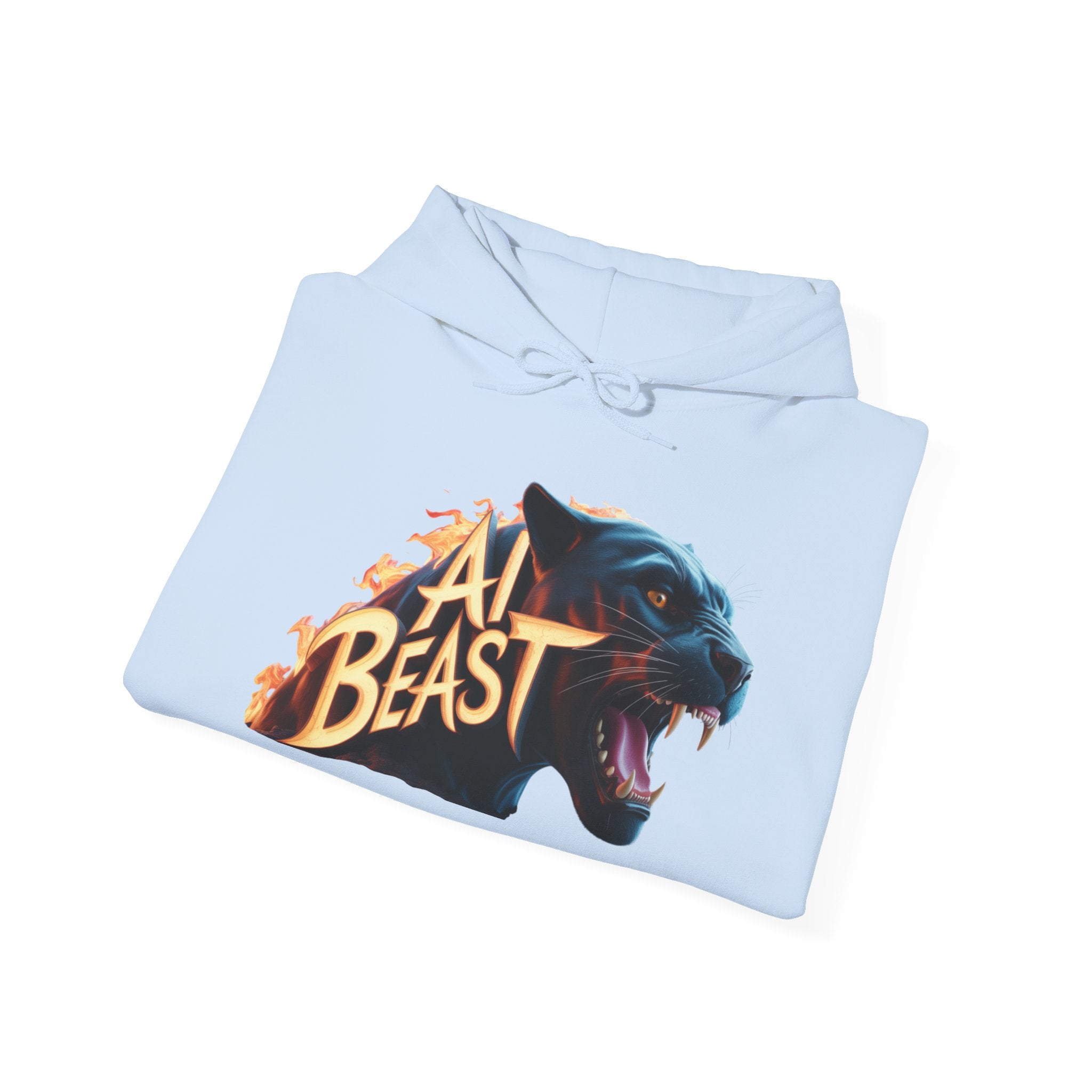 AI BEAST  "Wildfire Algorithm" Unisex Heavy Blend™ Hooded Sweatshirt
