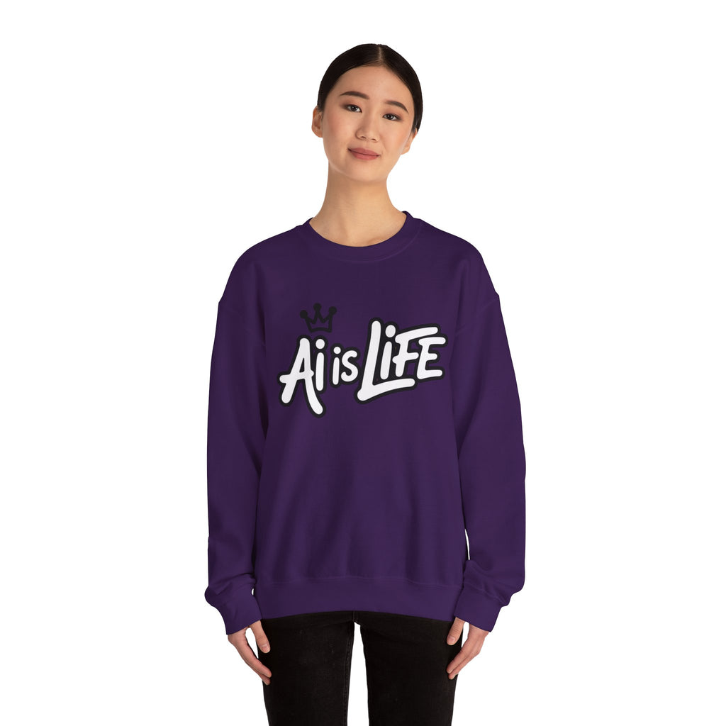 Ai is Life  "Crown Circuit" Unisex Heavy Blend™ Crewneck Sweatshirt