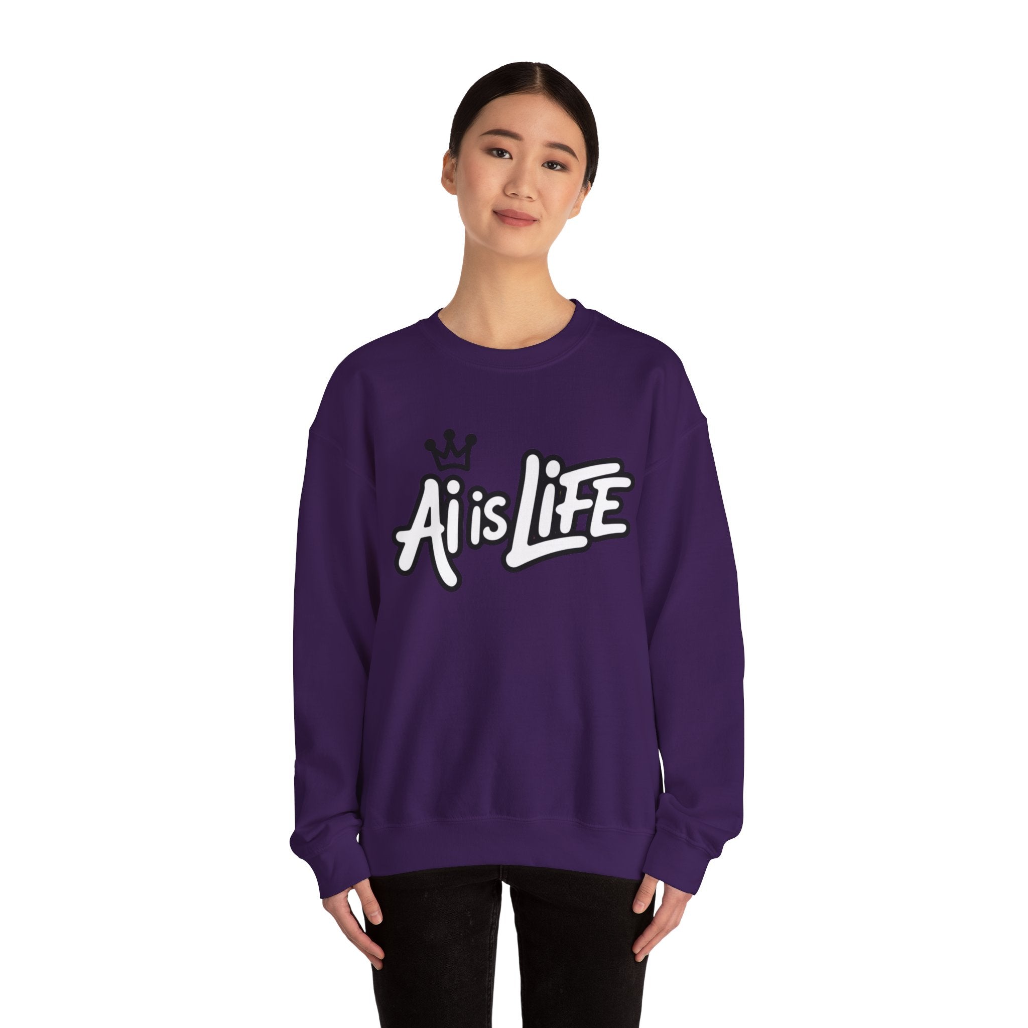 Ai is Life  "Crown Circuit" Unisex Heavy Blend™ Crewneck Sweatshirt