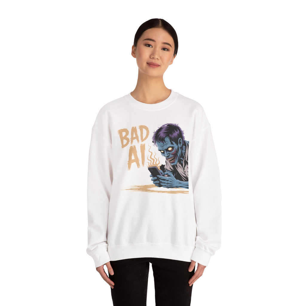 Bad AI "ZOMBIE SCROLL" Unisex Heavy Blend™ Hooded Sweatshirt