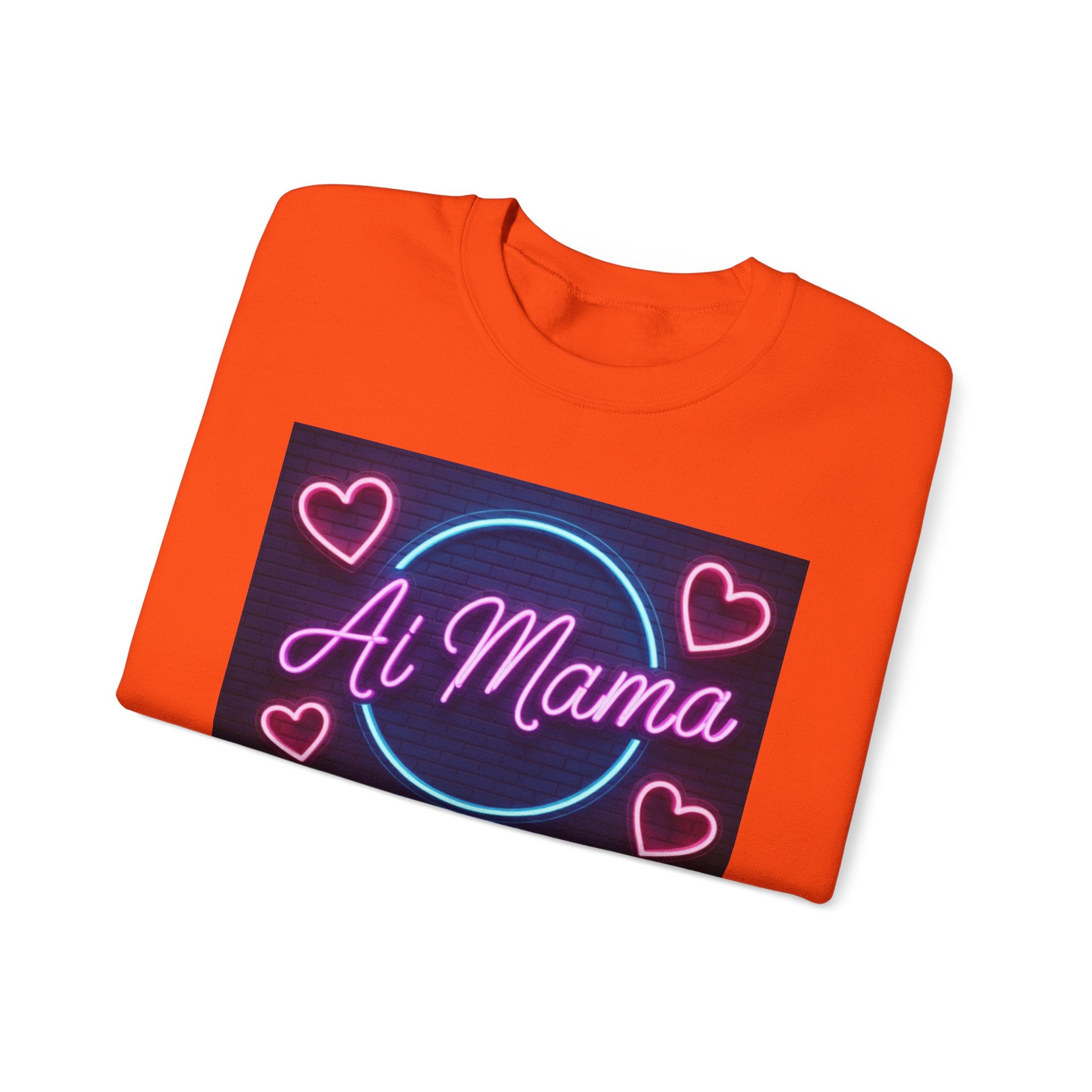 AI MAMA “ Electric Love Loop ” Unisex Heavy Blend™ Crewneck Sweatshirt