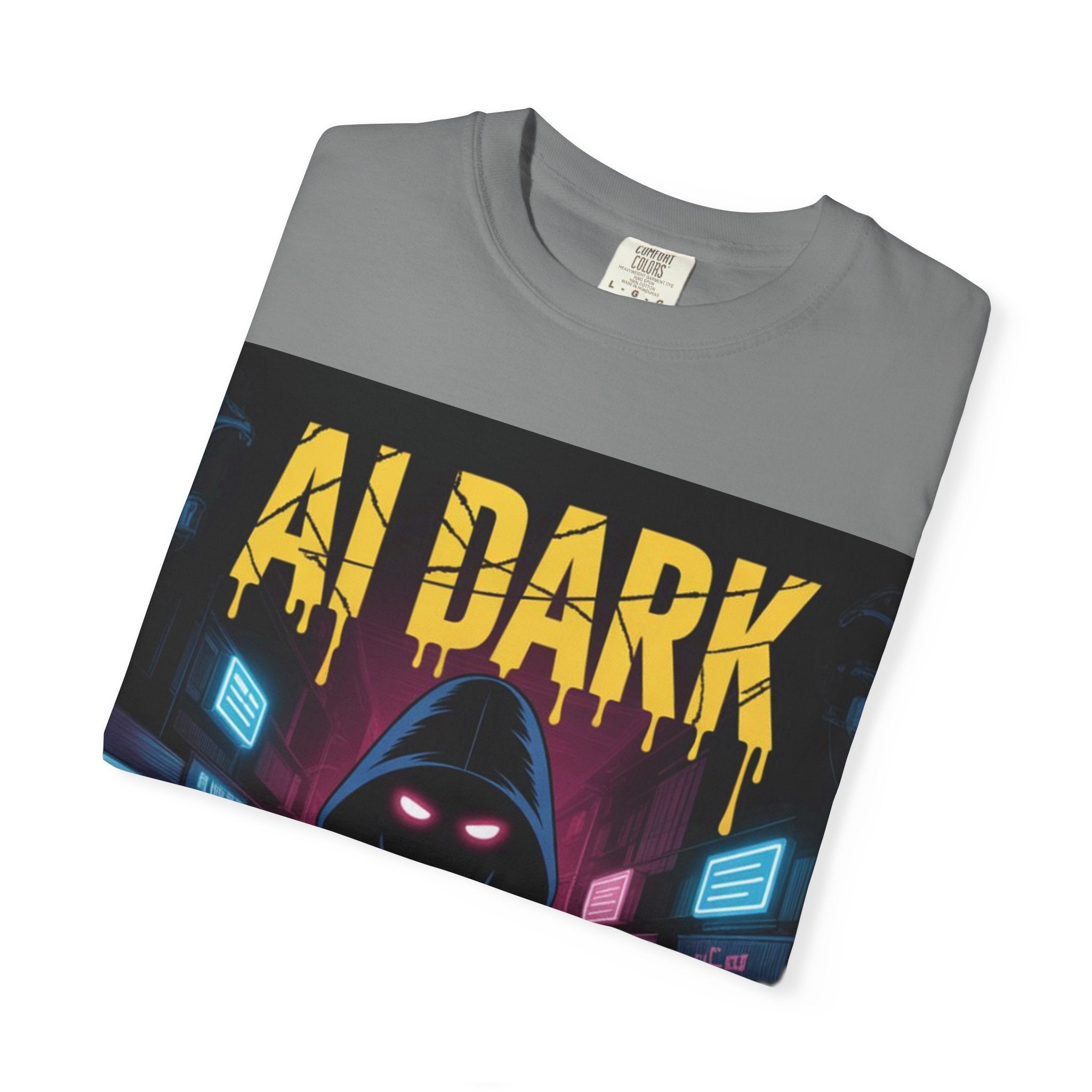 AI DARK  “Night Signal”  Unisex Garment-Dyed T-shirt
