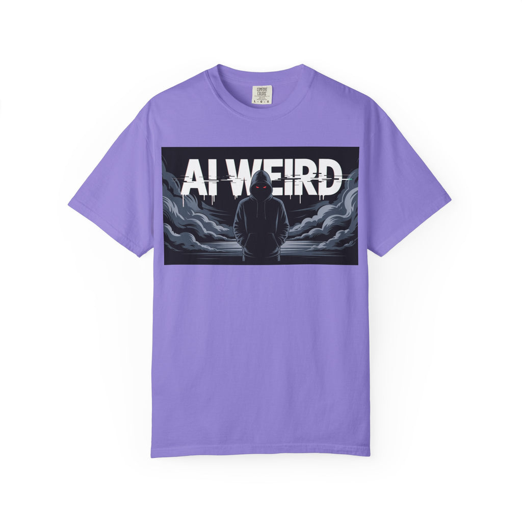AI WEIRD – “DARK DATA ENTITY” Unisex Garment-Dyed T-shirt