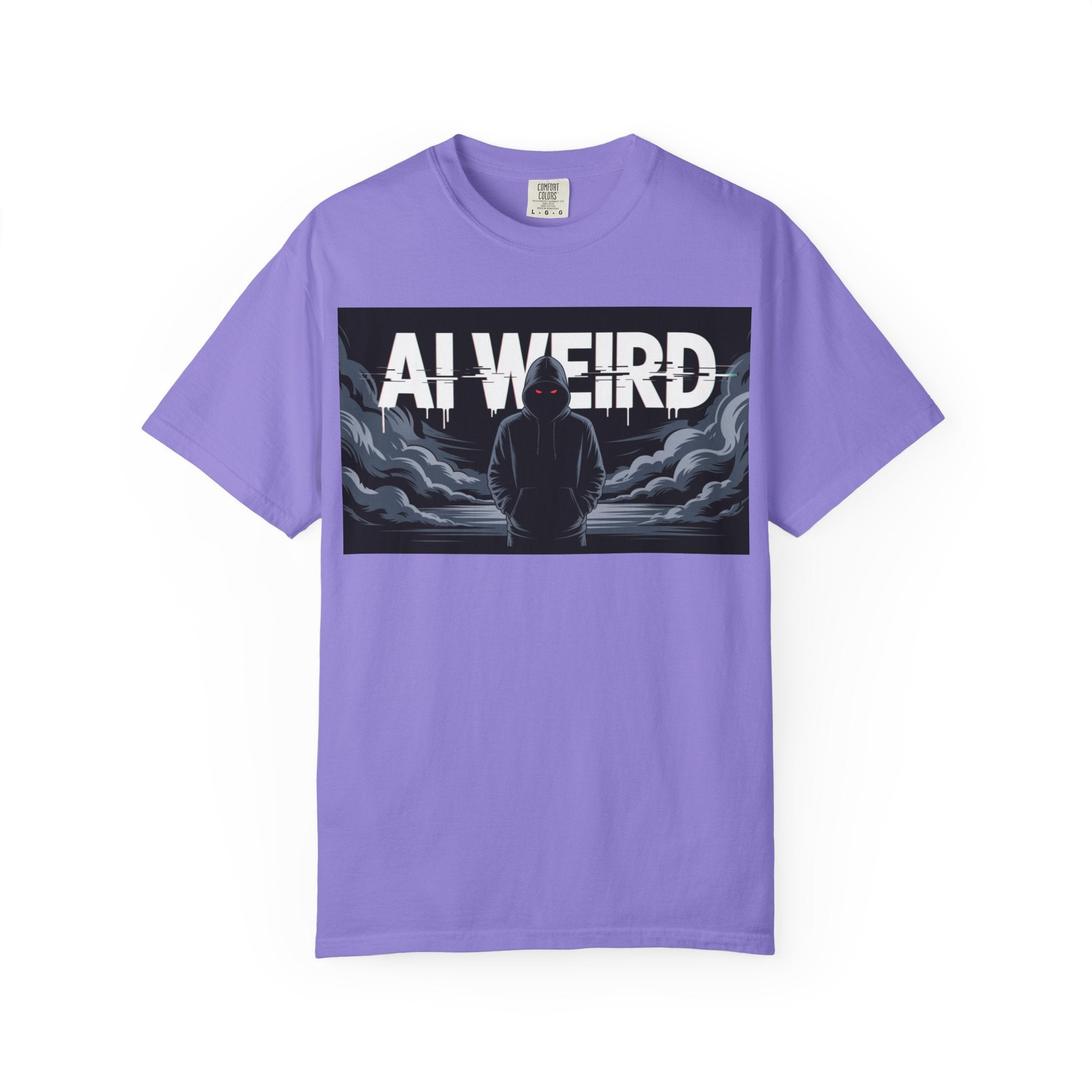 AI WEIRD – “DARK DATA ENTITY” Unisex Garment-Dyed T-shirt