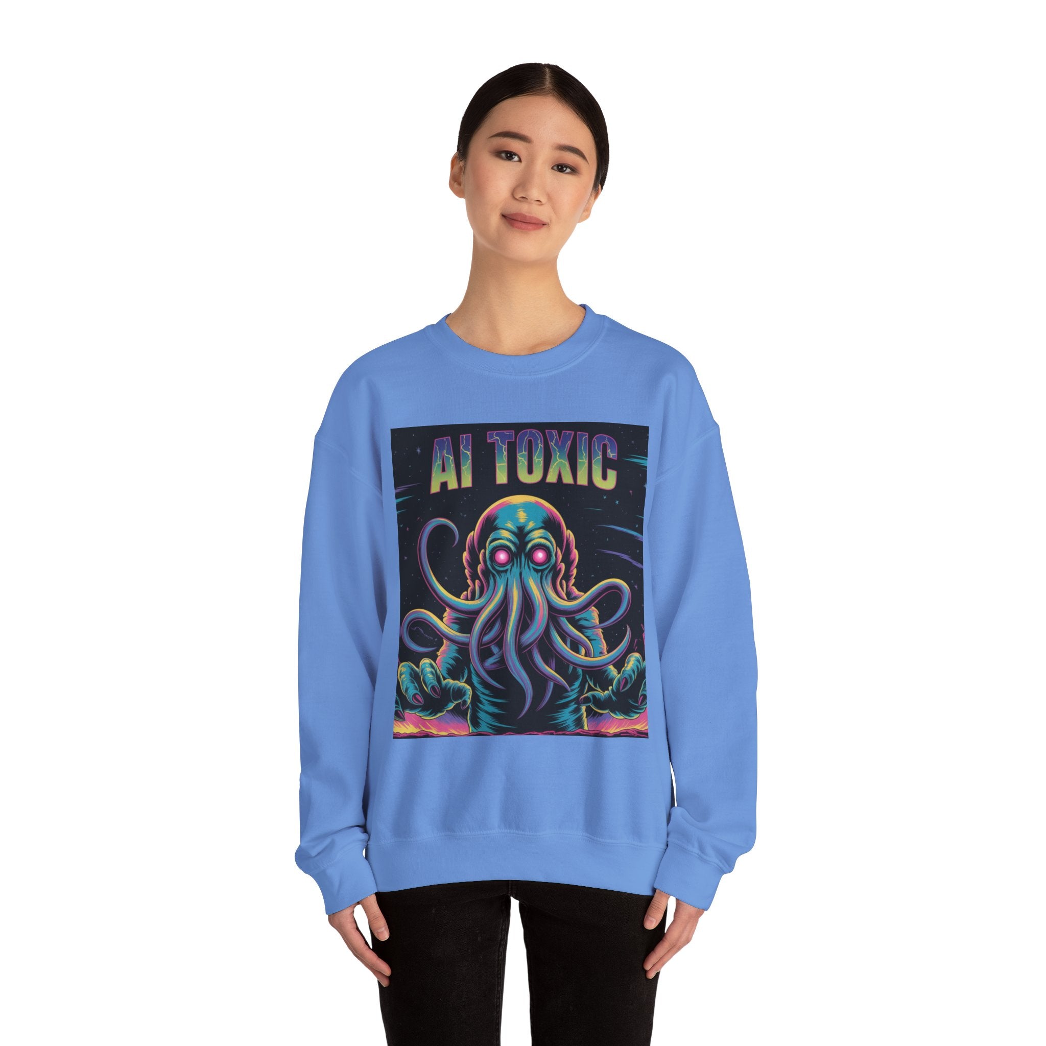 AI TOXIC  "Data Overlord" Unisex Heavy Blend™ Crewneck Sweatshirt