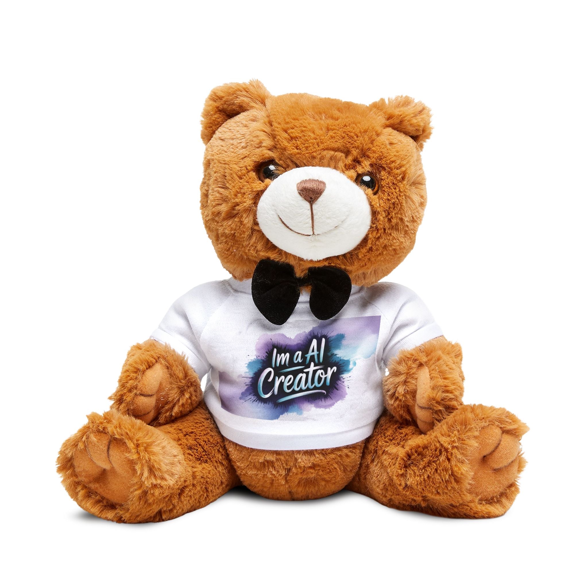 I'm a Al Creator "DIGITAL BRUSHSTROKE" Teddy Bear with T-Shirt