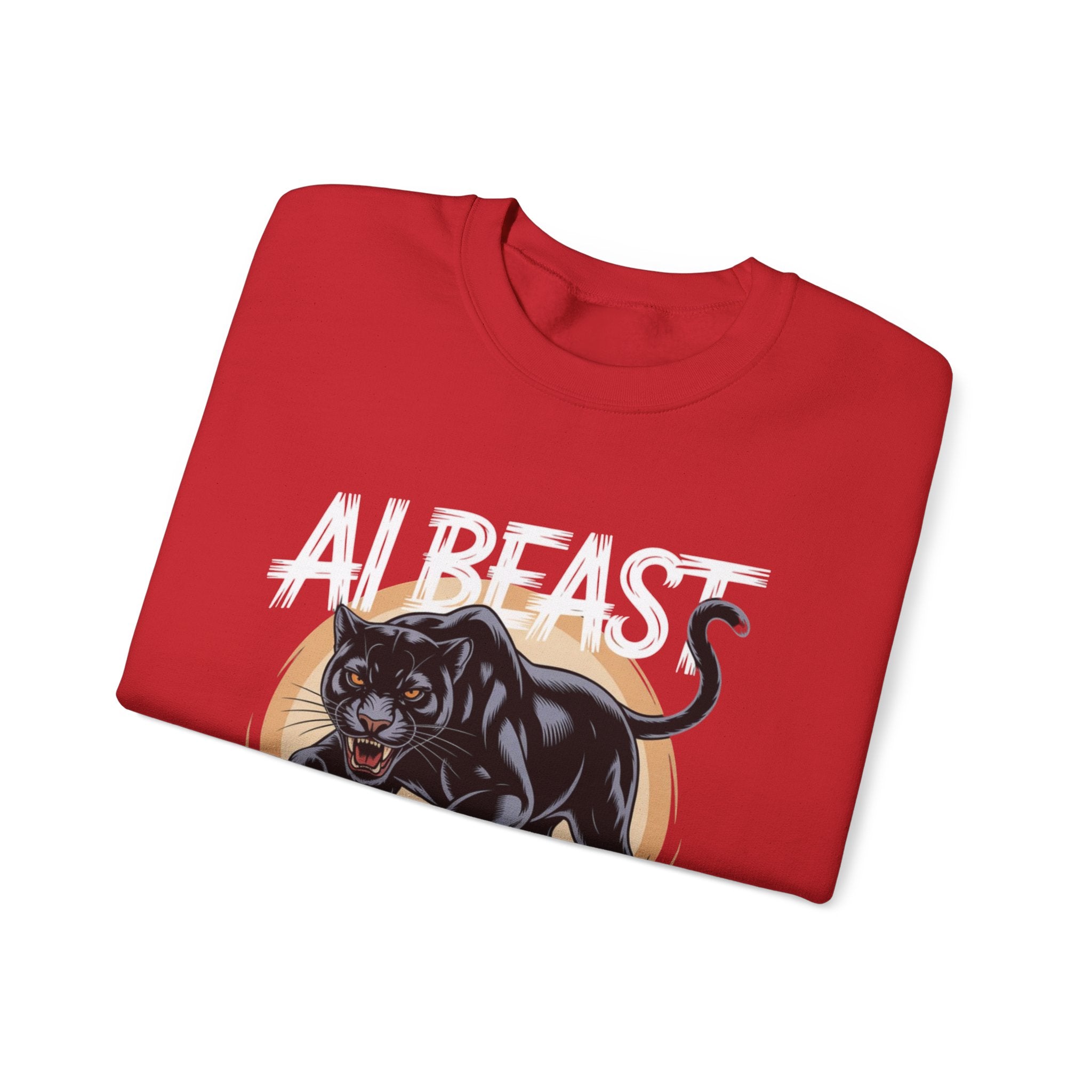 AI BEAST "Midnight Matrix" Unisex Heavy Blend™ Crewneck Sweatshirt