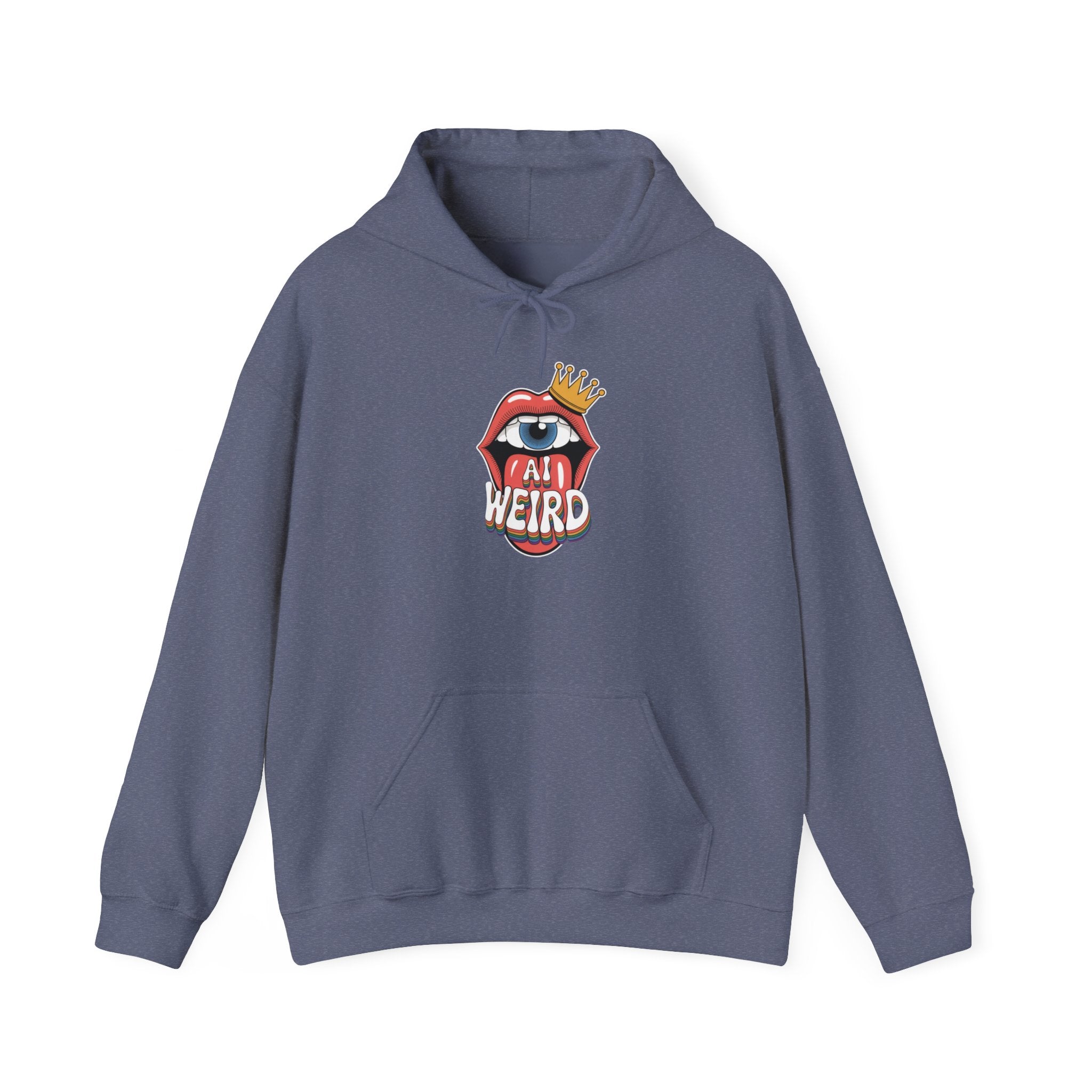 Ai Weird  "Royal Oddbyte" Unisex Heavy Blend™ Hooded Sweatshirt