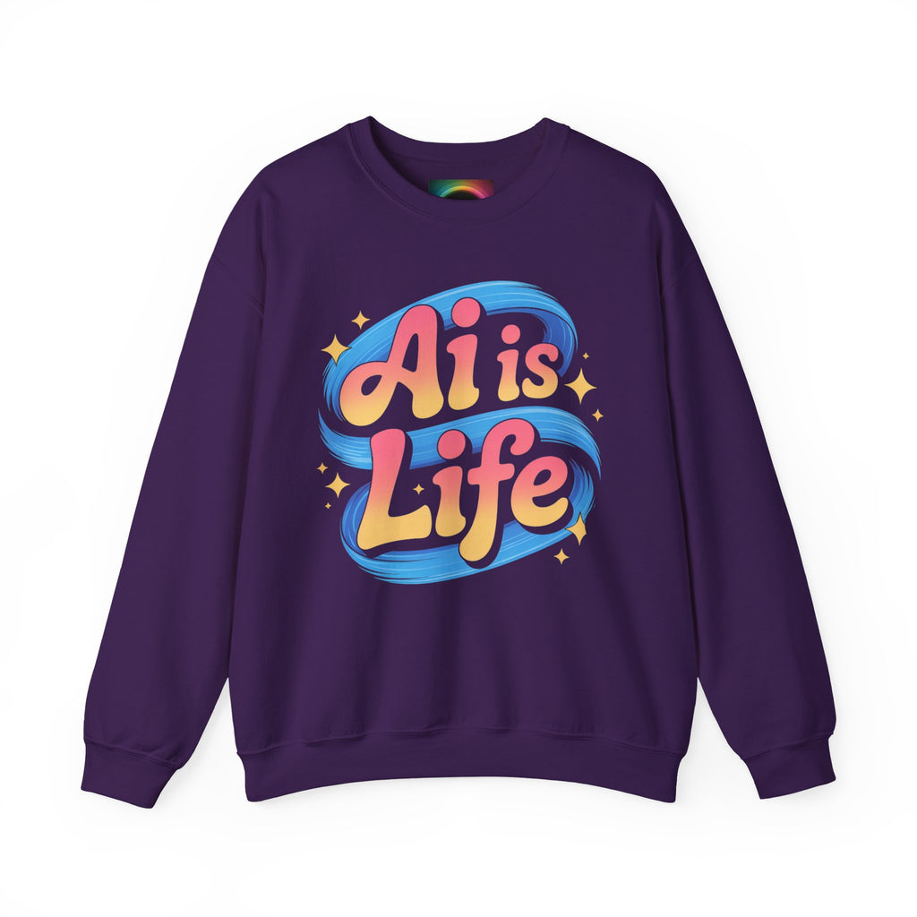 AI is Life "COSMIC SWIRL" Unisex Heavy Blend™ Crewneck Sweatshirt