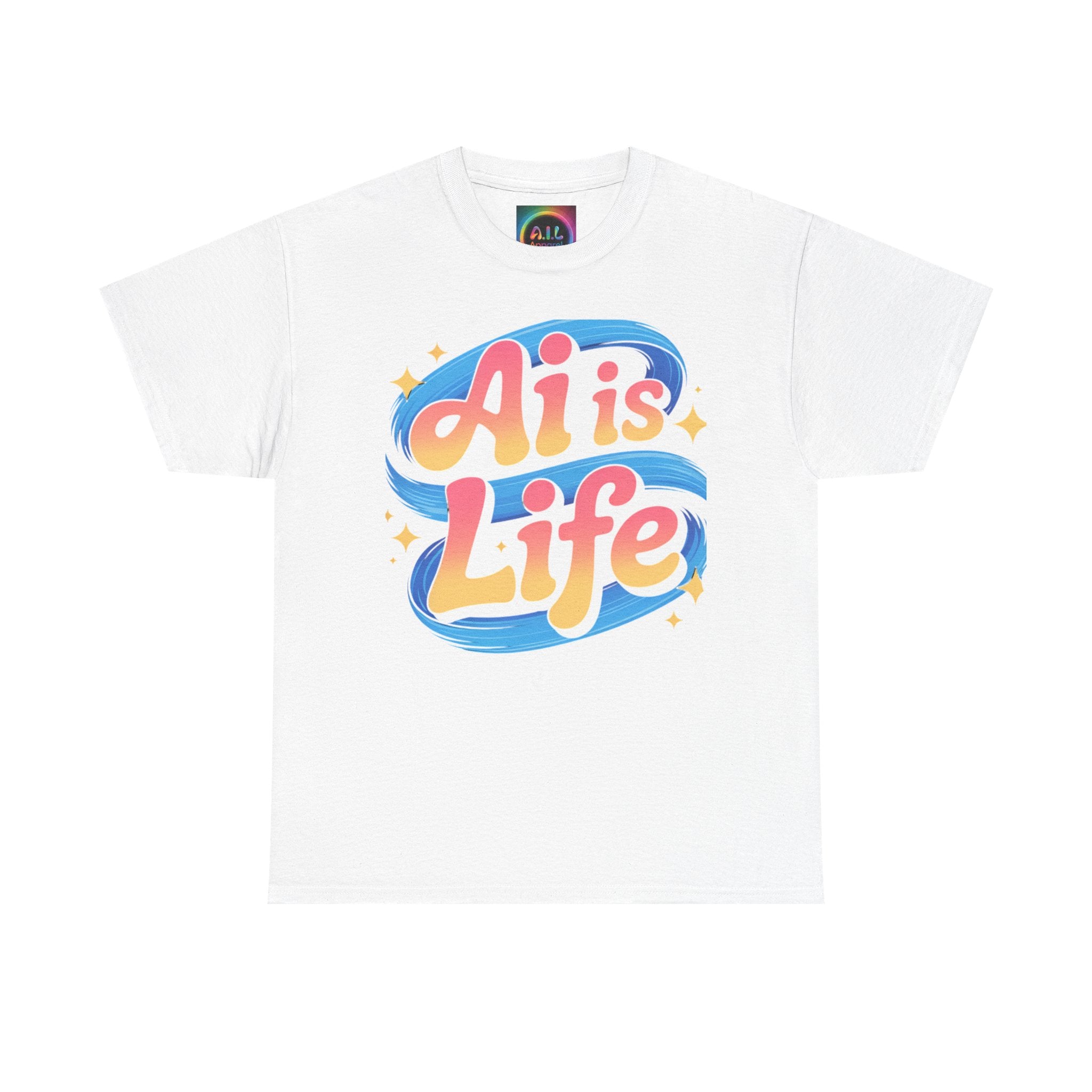 Al is Life "COSMIC SWIRL" — Colorful Retro Graphic Tee T‑Shirt