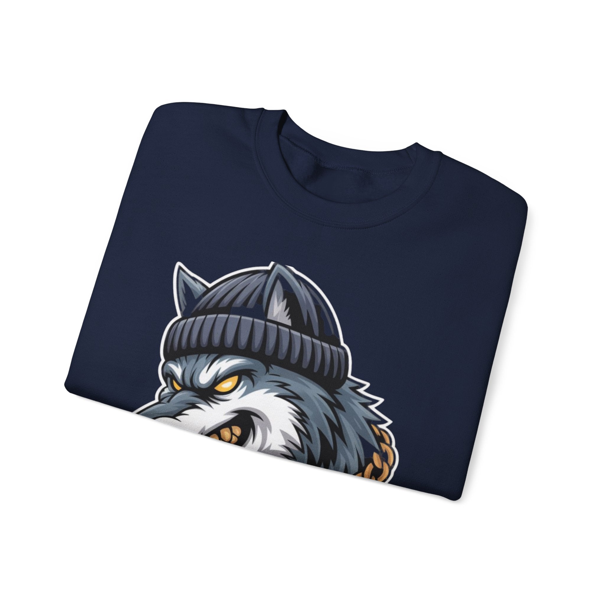 AI BEAST  "Wolf Byte Syndicate" Unisex Heavy Blend™ Crewneck Sweatshirt