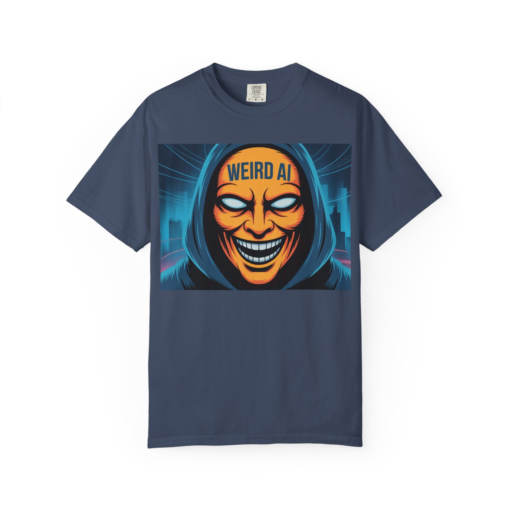Weird AI "Masked Mode" Unisex Garment-Dyed T-shirt