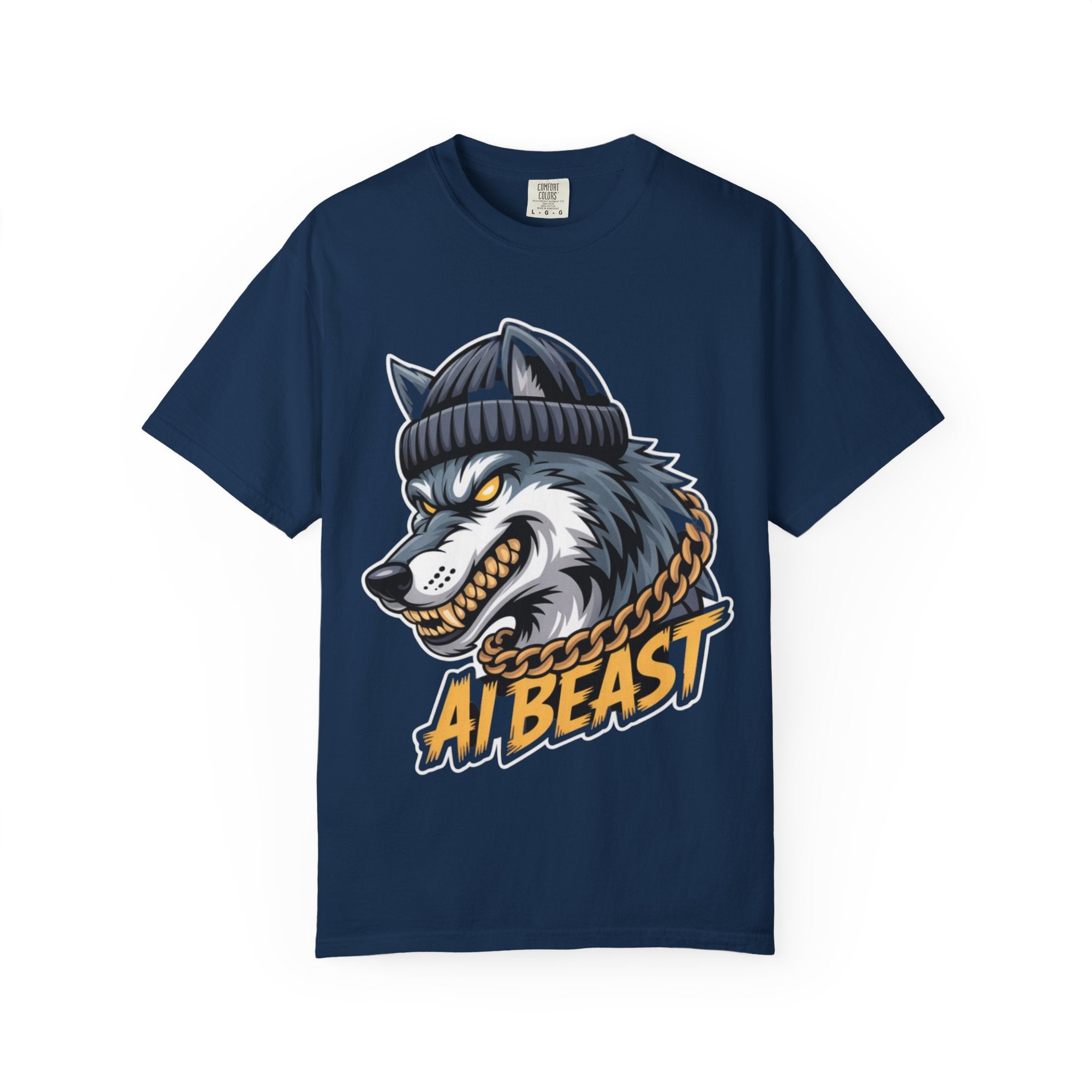 AI BEAST  "Wolf Byte Syndicate " Unisex Garment-Dyed T-shirt