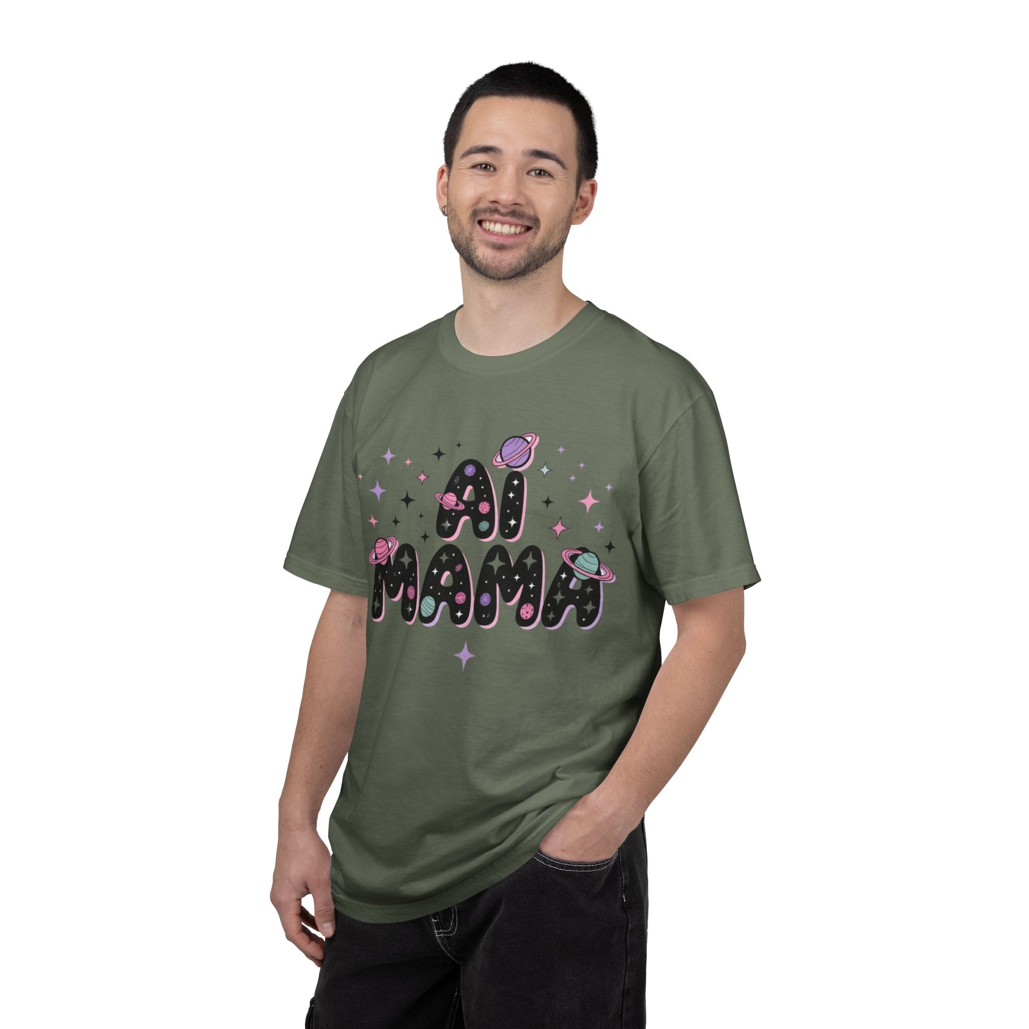 AI Mama "Digital Daydreamer" Unisex Garment-Dyed T-shirt