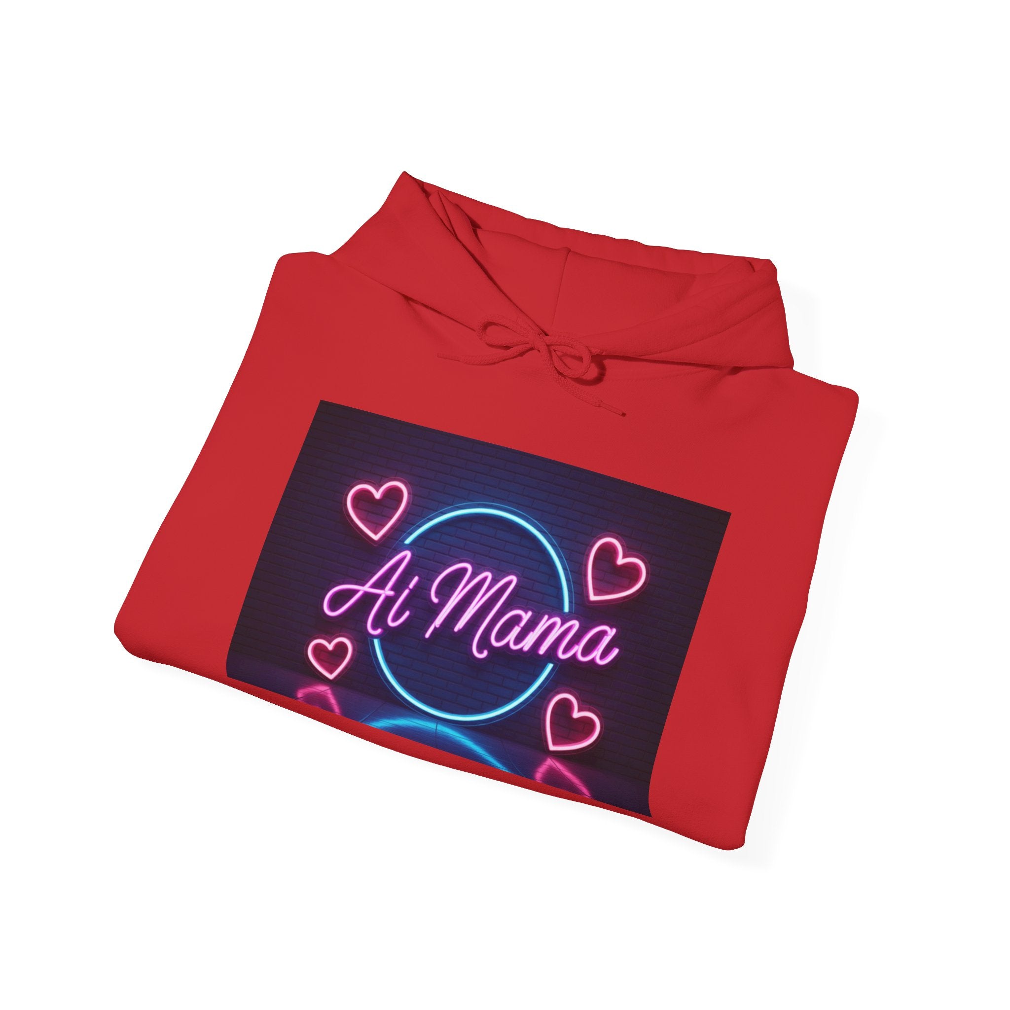 AI MAMA  “Electric Love Loop”  Unisex Heavy Blend™ Hooded Sweatshirt