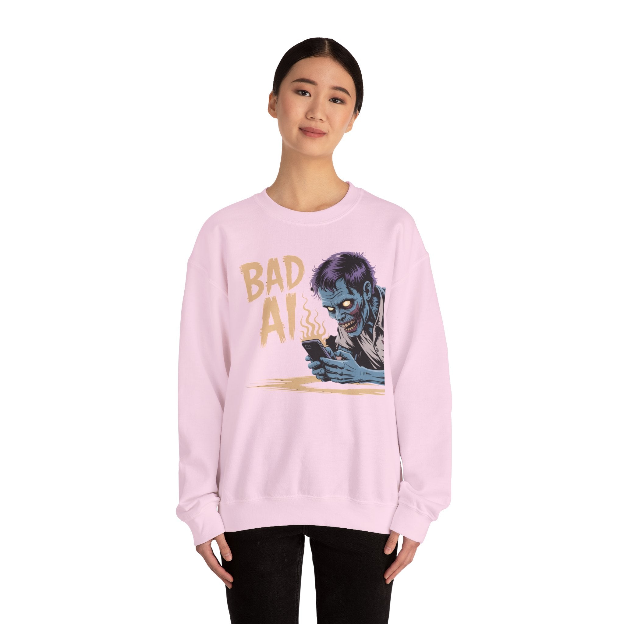 Bad AI "ZOMBIE SCROLL" Unisex Heavy Blend™ Hooded Sweatshirt
