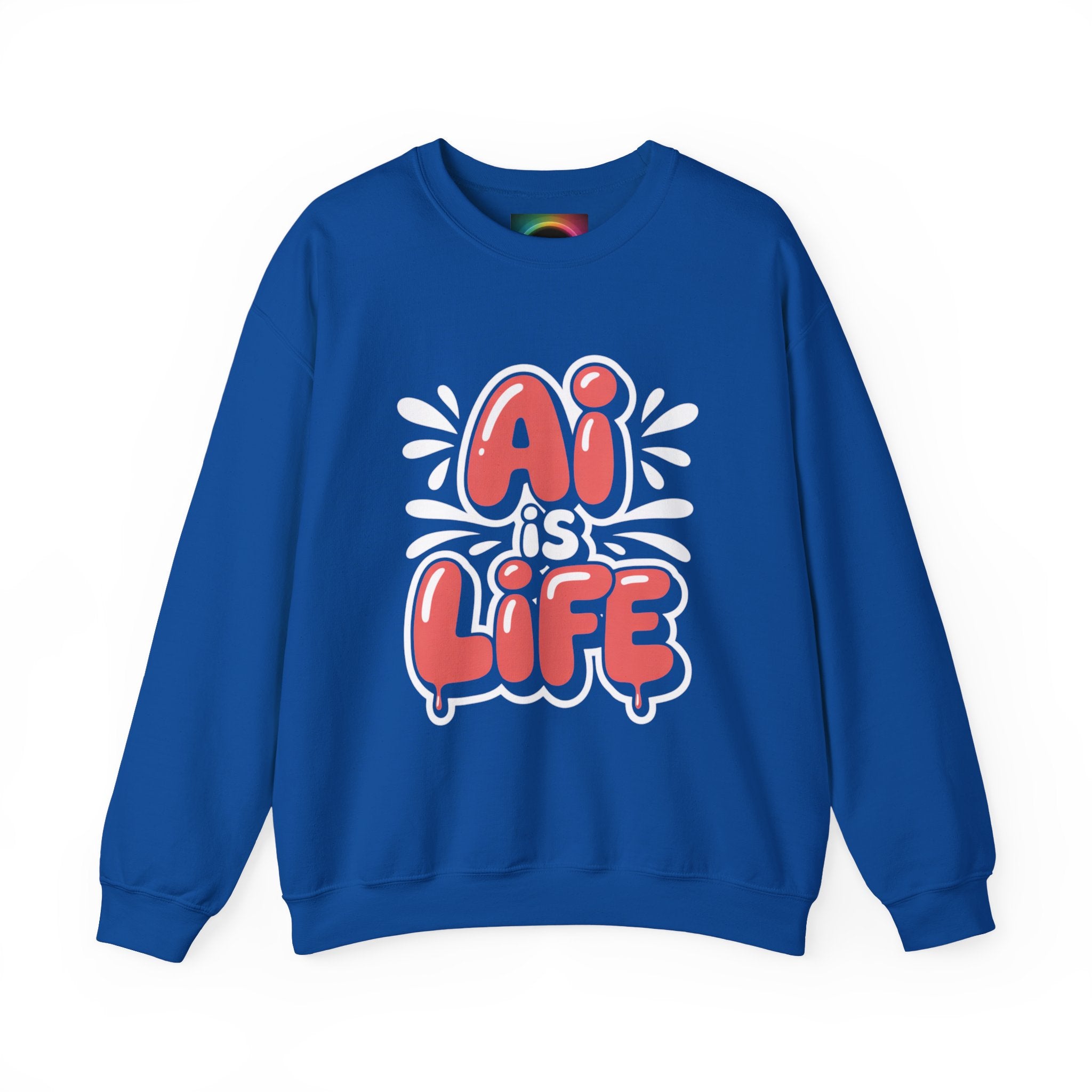 AI IS LIFE  " Neural Pop "  Unisex Heavy Blend™ Crewneck Sweatshirt