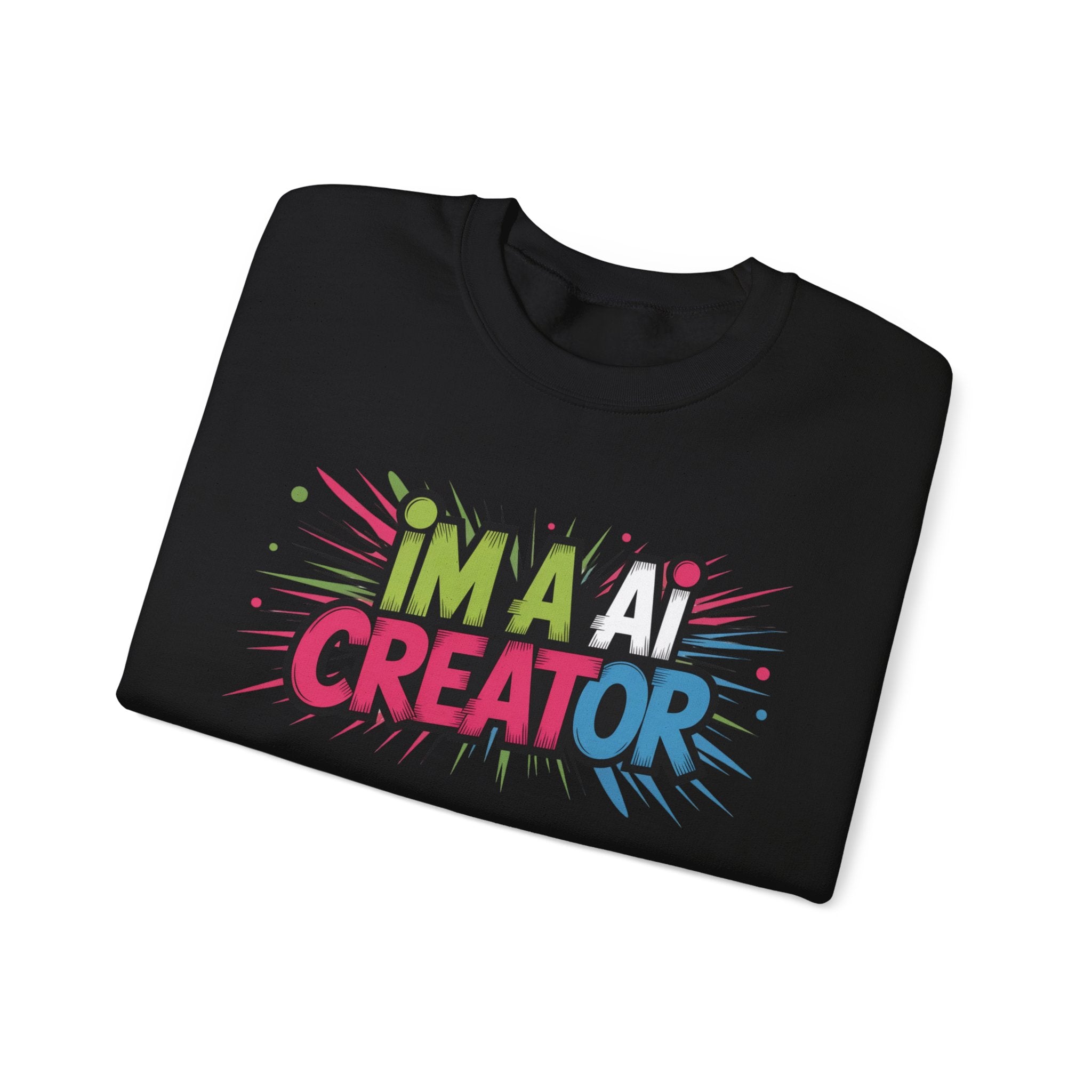 AI Creator  "Code Splash" Unisex Heavy Blend™ Crewneck Sweatshirt