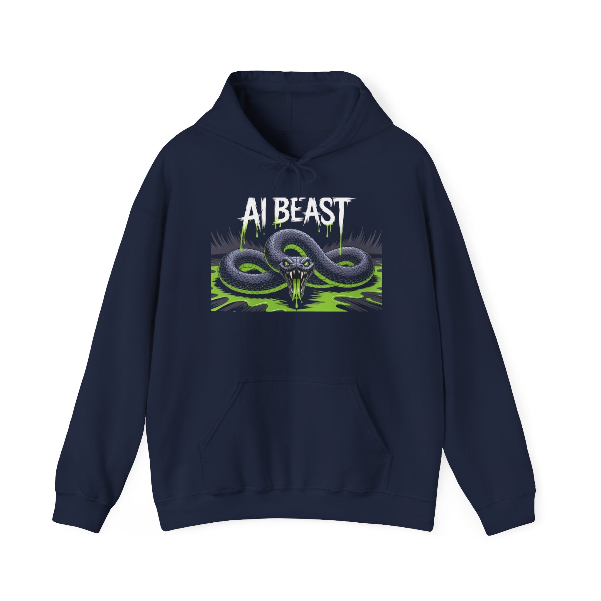 AI BEAST "Digital Venom" Unisex Heavy Blend™ Crewnwck Hoodie