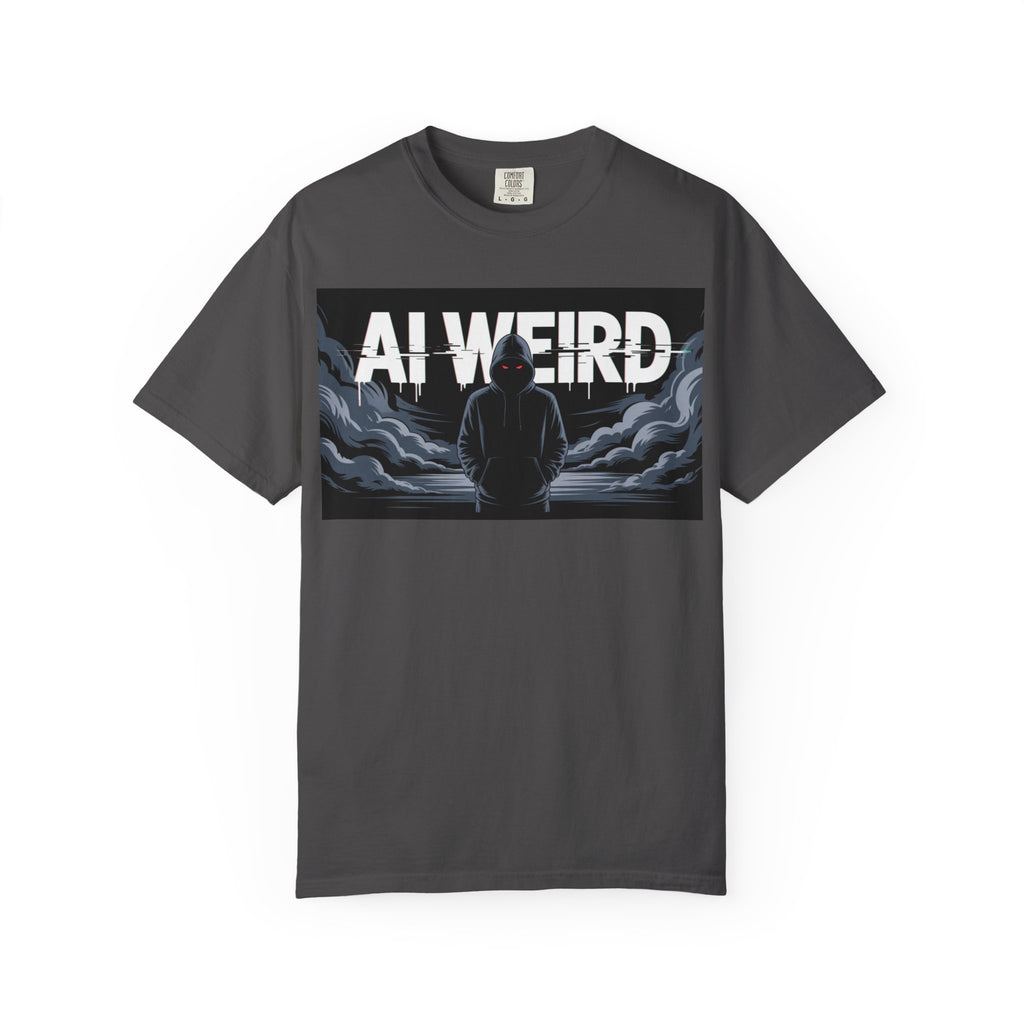 AI WEIRD – “DARK DATA ENTITY” Unisex Garment-Dyed T-shirt