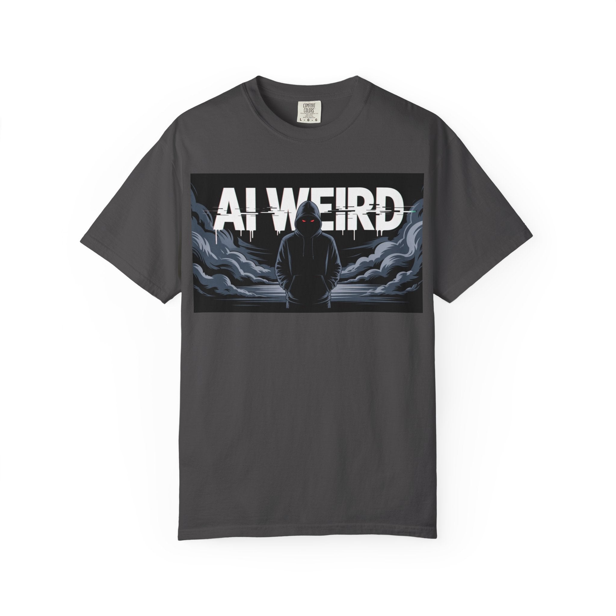 AI WEIRD – “DARK DATA ENTITY” Unisex Garment-Dyed T-shirt